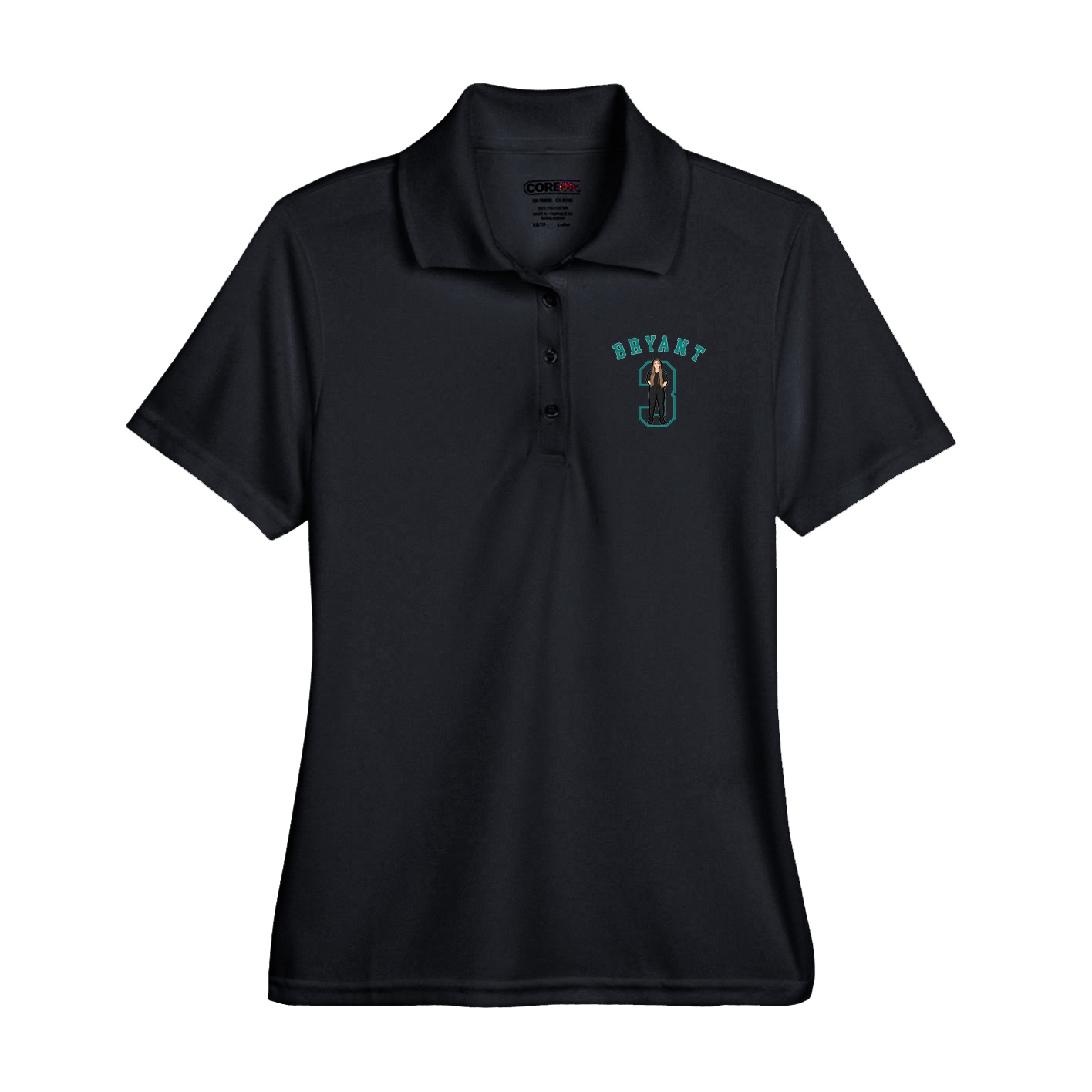 Performance Polo — Shirsey Arch in Black