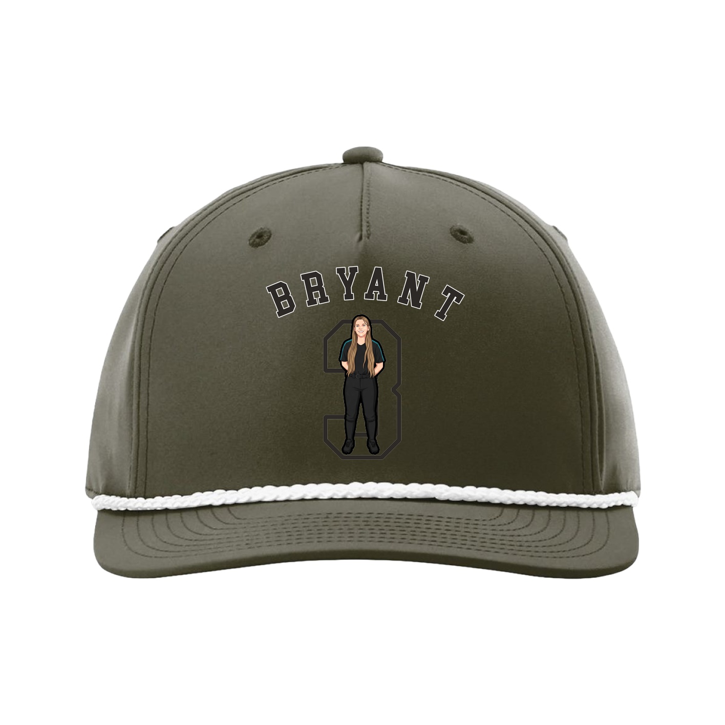 Five-Panel Classic Rope Cap — Shirsey Arch in Green