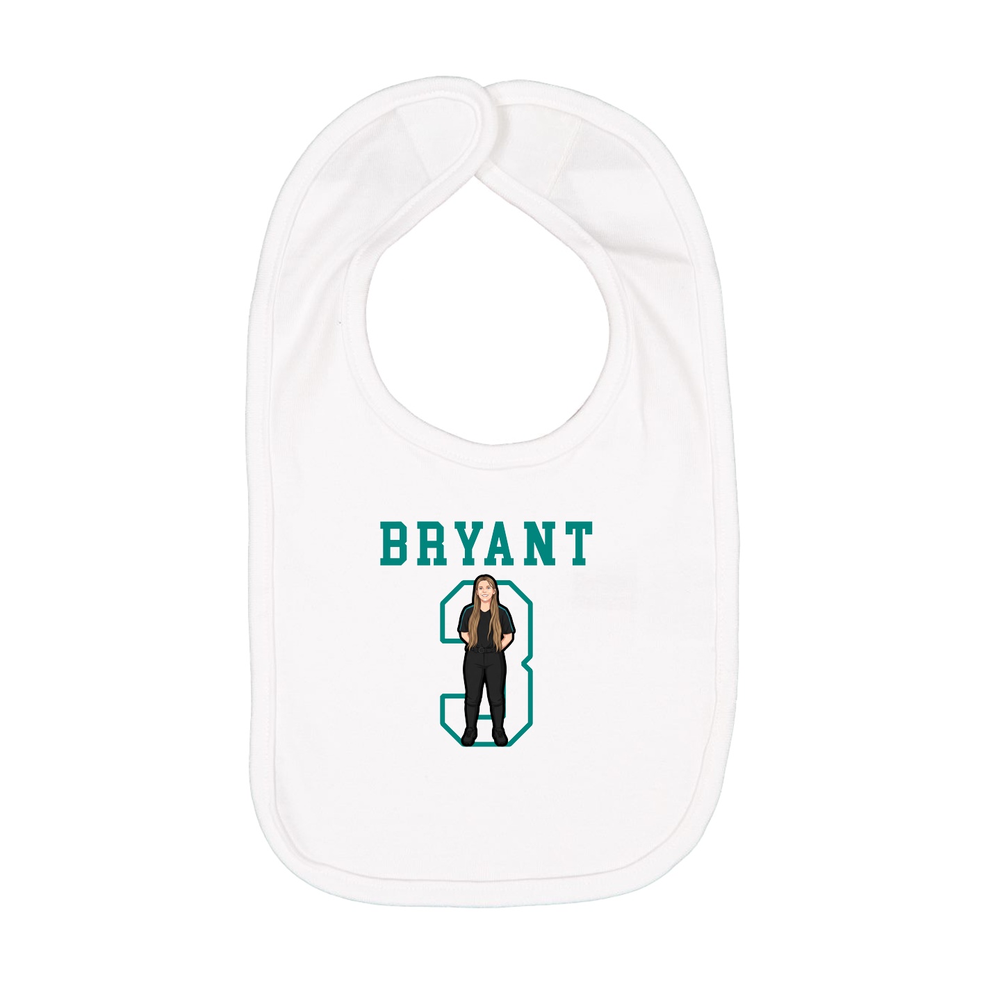 Infant Bib — Shirsey in White