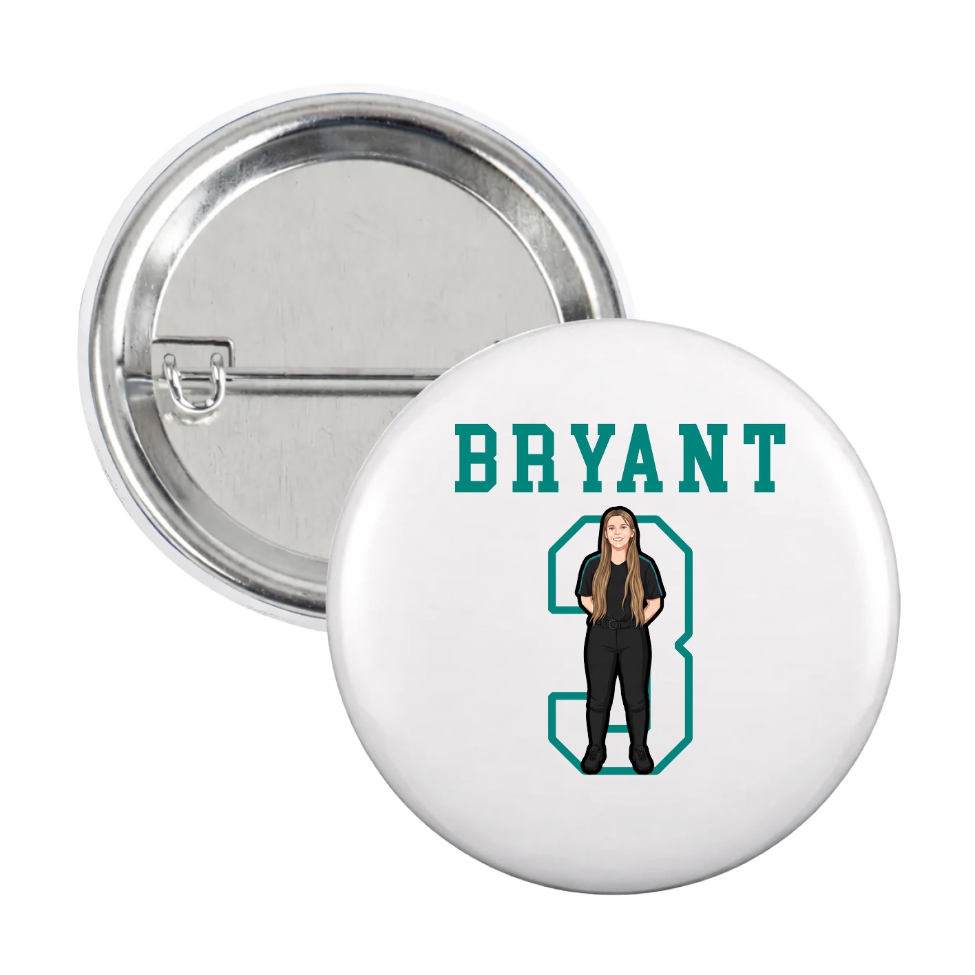 Game Day Button — Shirsey in White