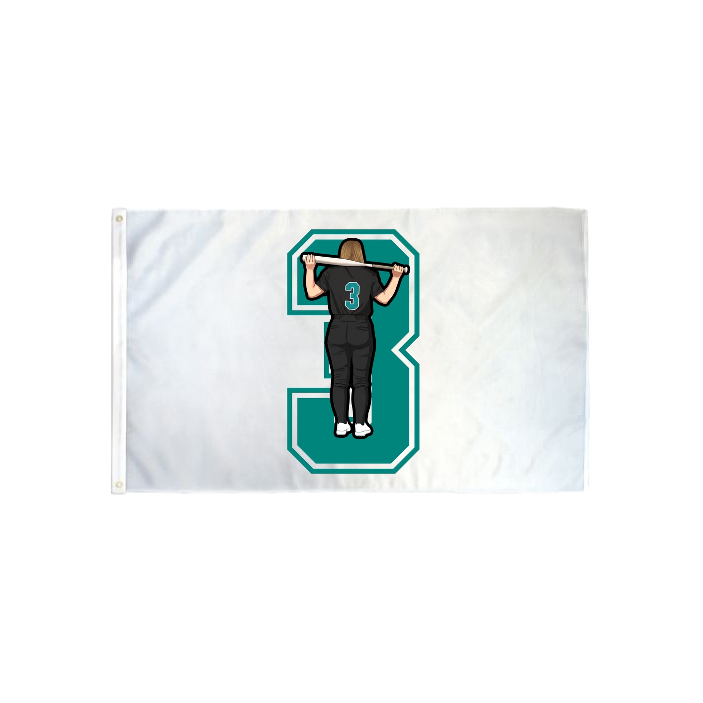 3x5 Flag — Number in Classic
