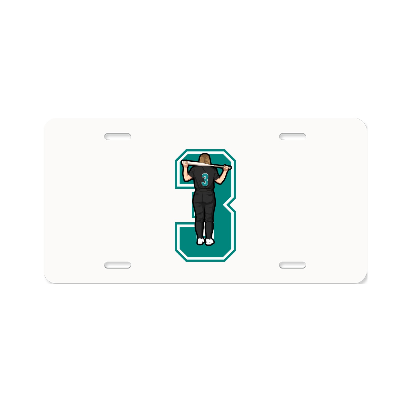 License Plate — Number in Classic