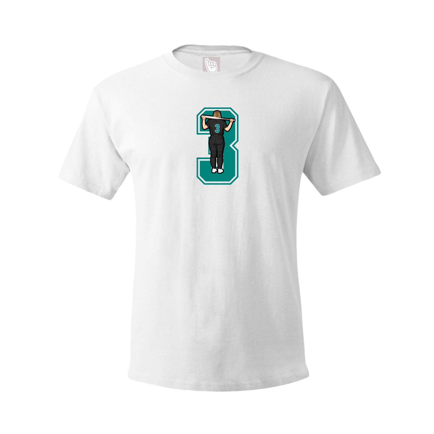 Tee — Number in White