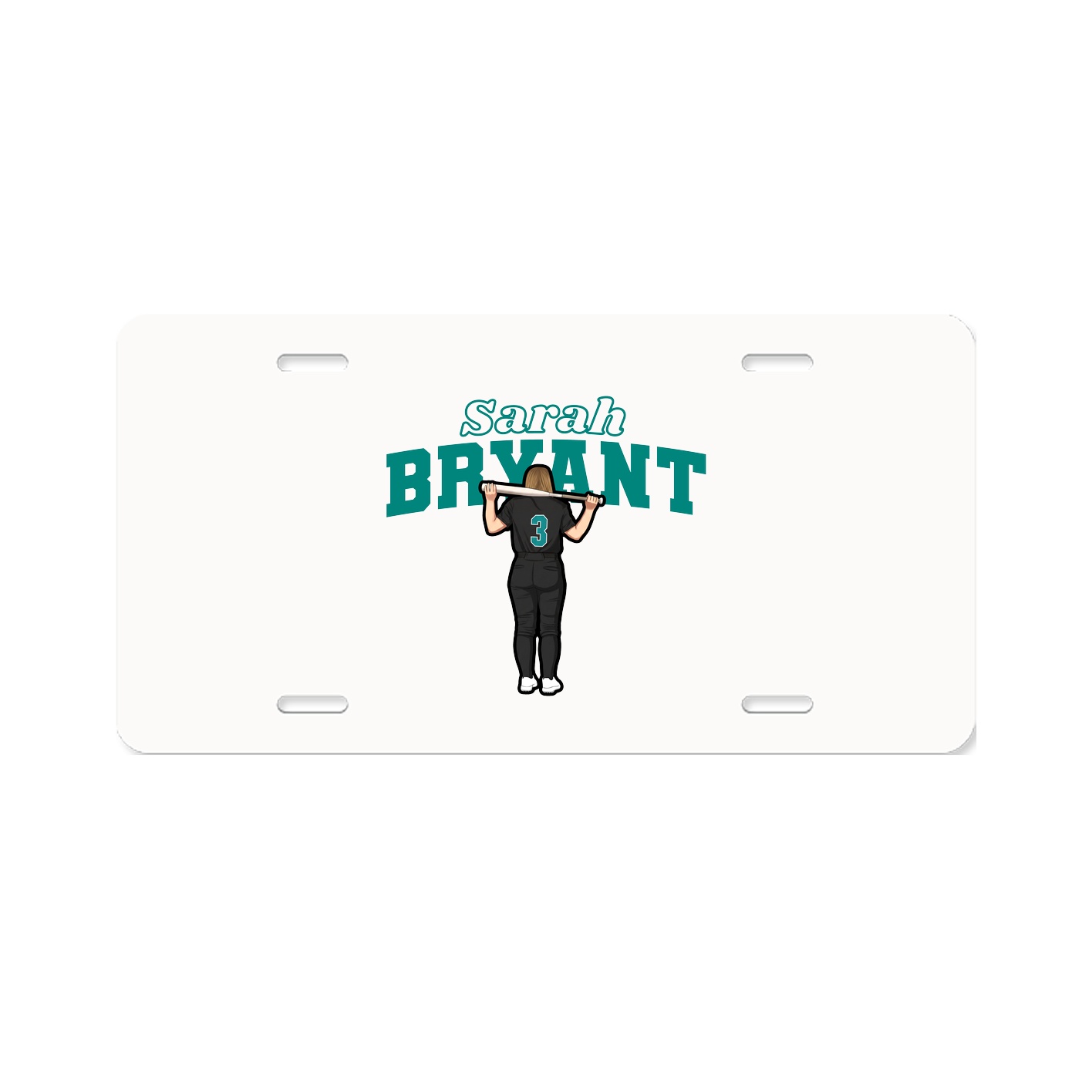 License Plate — Name Arch in Classic