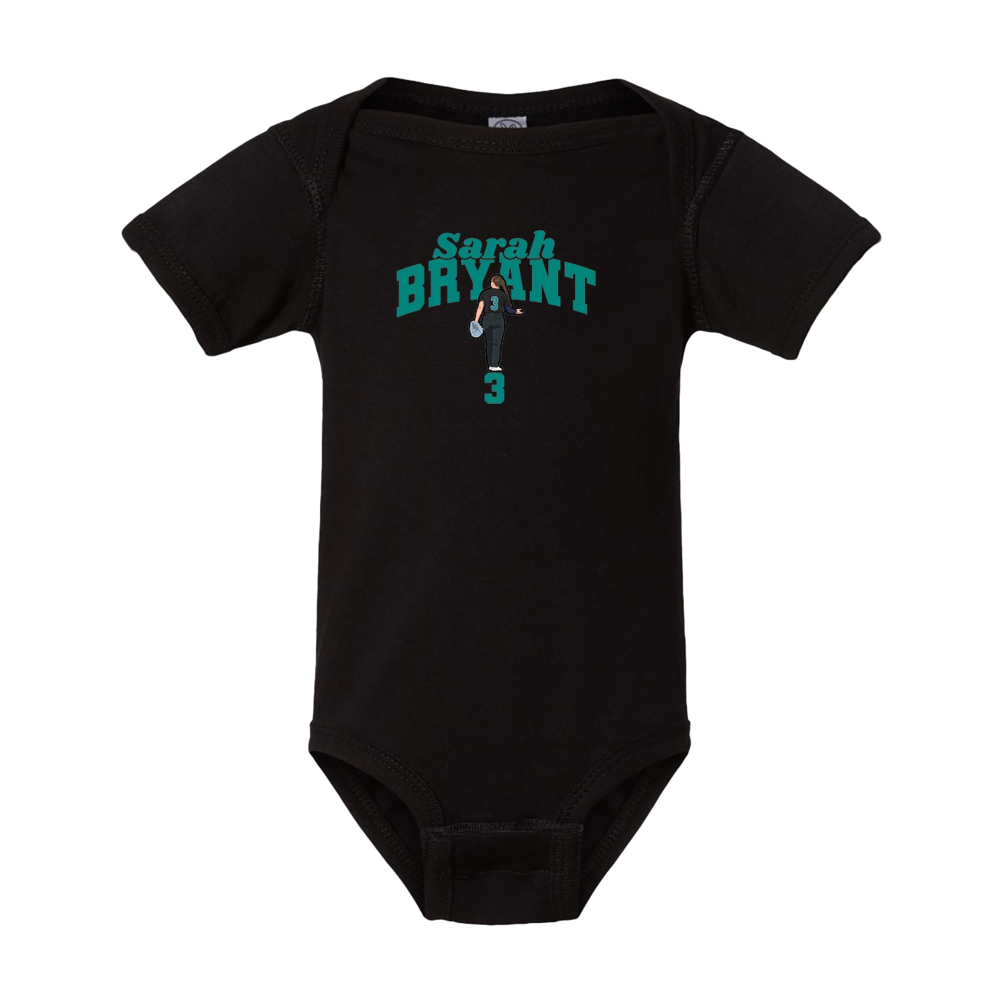 Baby Onesie — Signature Arch in Black
