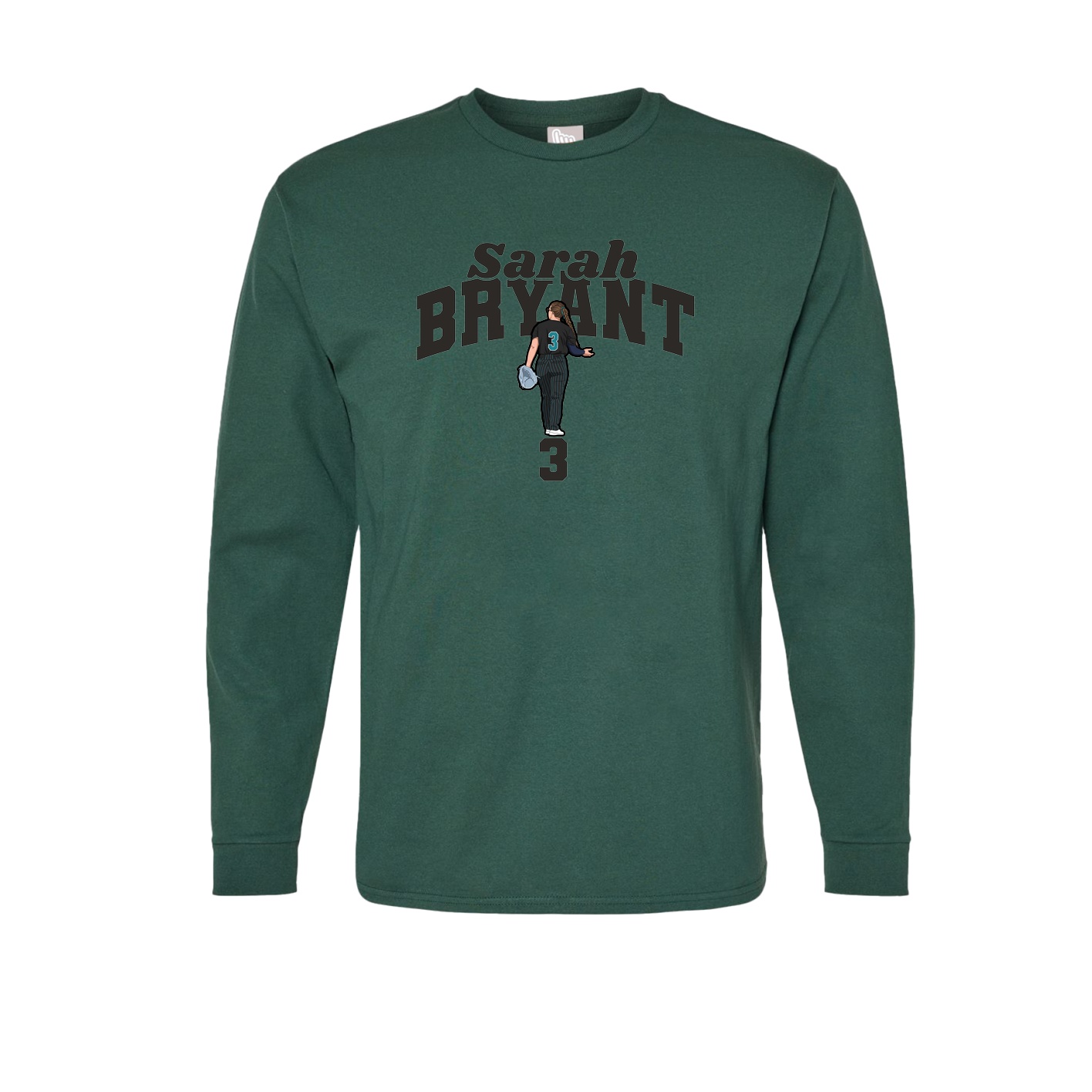 Long Sleeve Tee — Signature Arch in Green