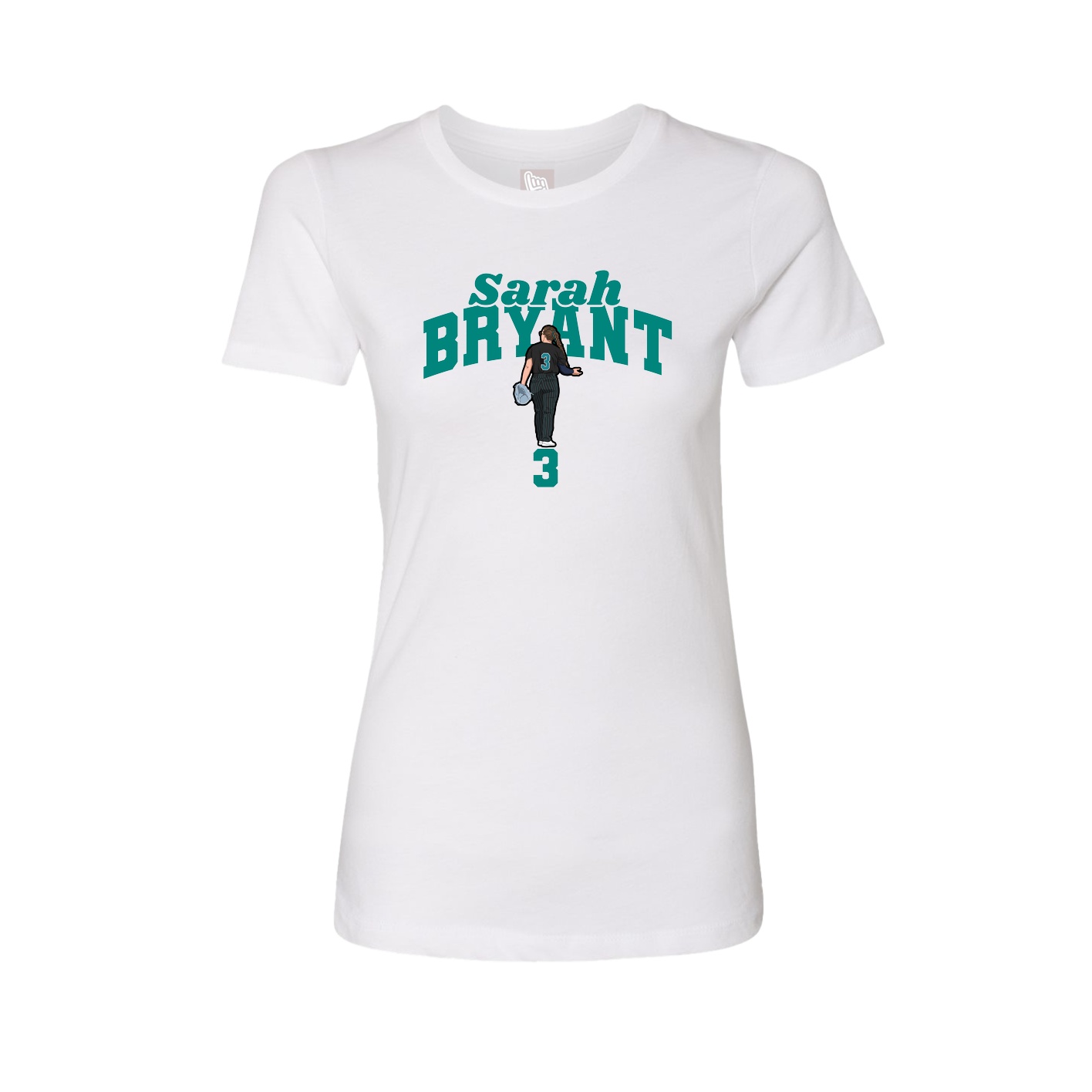 Womens Tee — Signature Arch in White