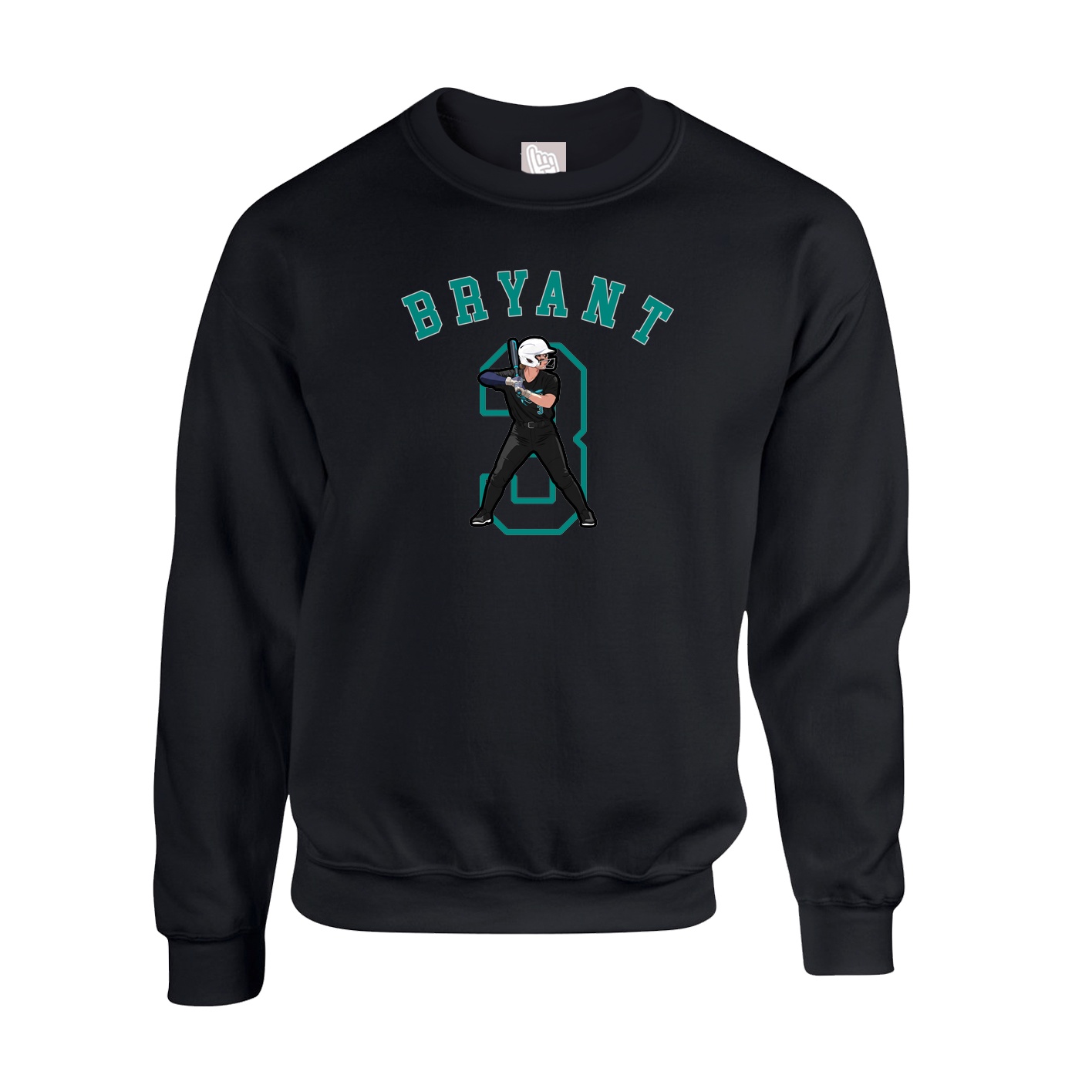 Fleece Crew — Shirsey Arch in Black