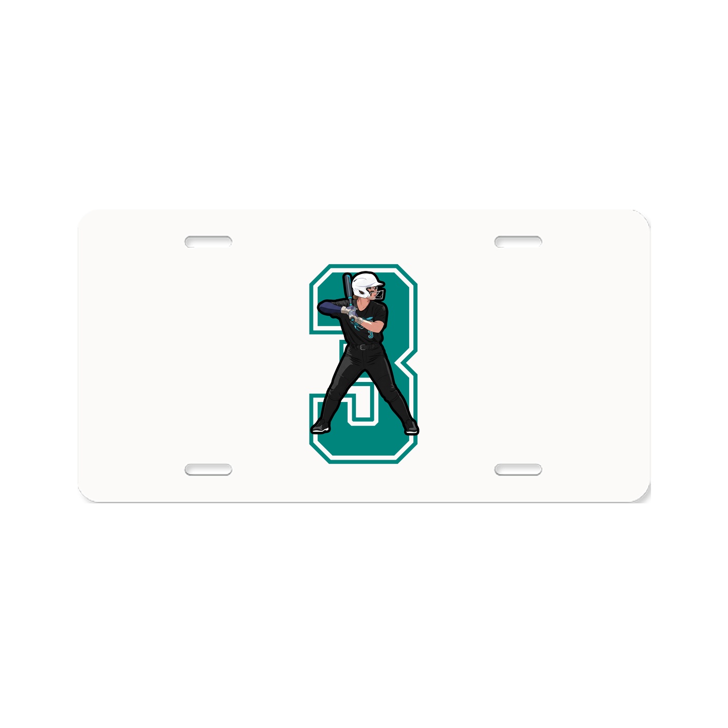 License Plate — Number in Classic