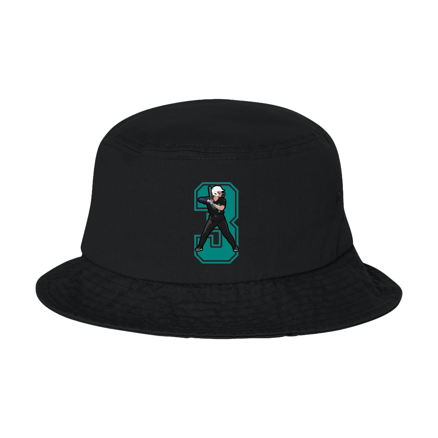 Bucket Cap — Number in Black