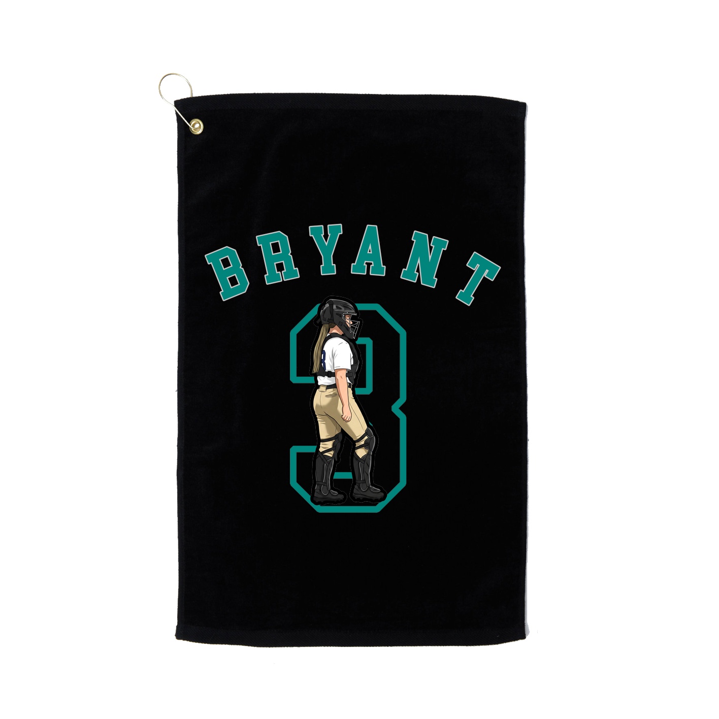 Golf Towel — Shirsey Arch in Black