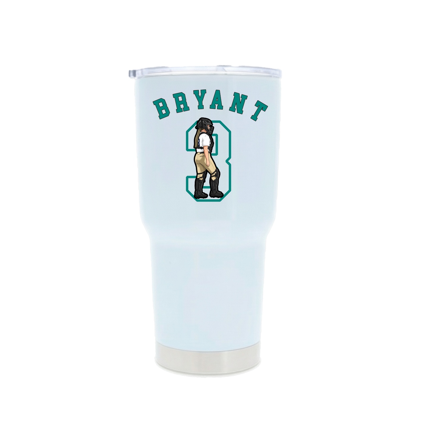 30oz Stainless Steel Tumbler — Shirsey Arch in White