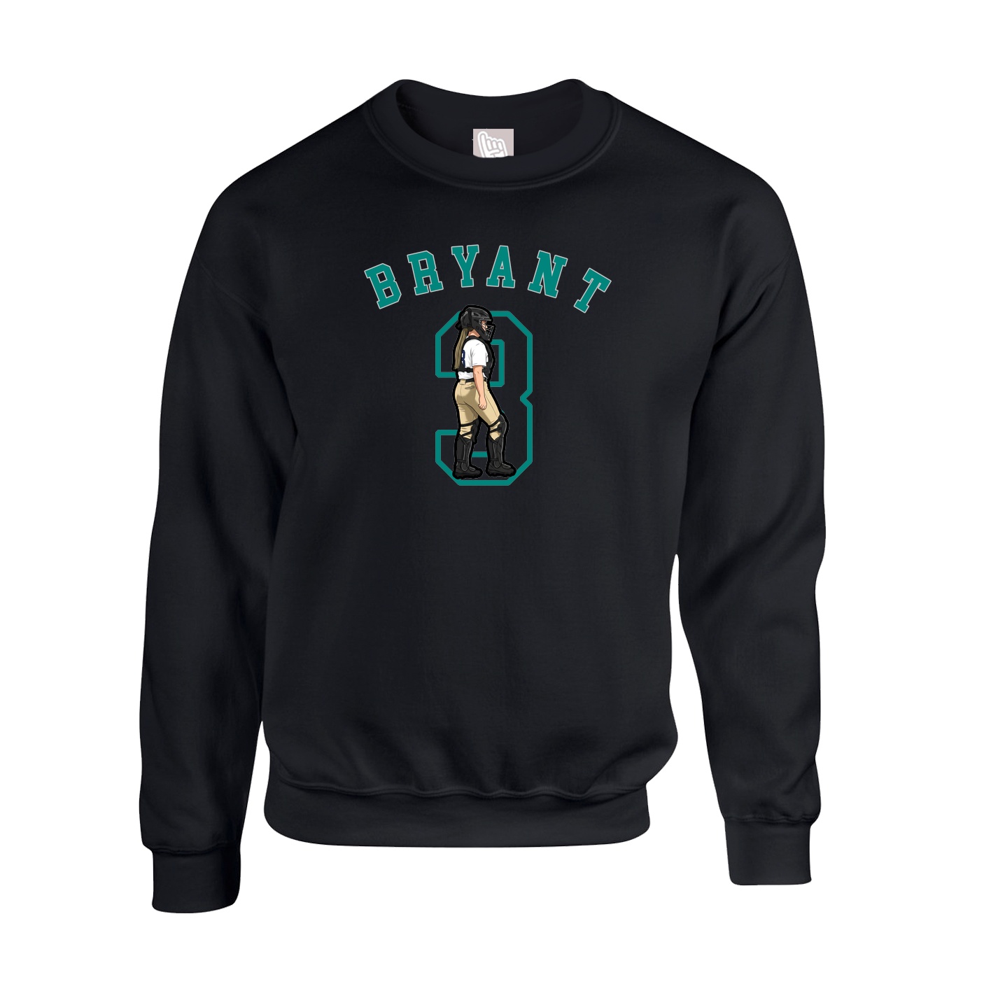 Fleece Crew — Shirsey Arch in Black
