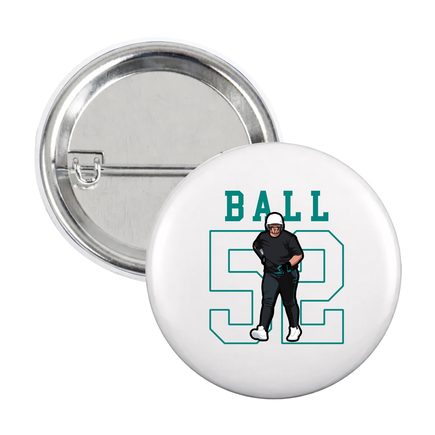 Game Day Button — Shirsey in White