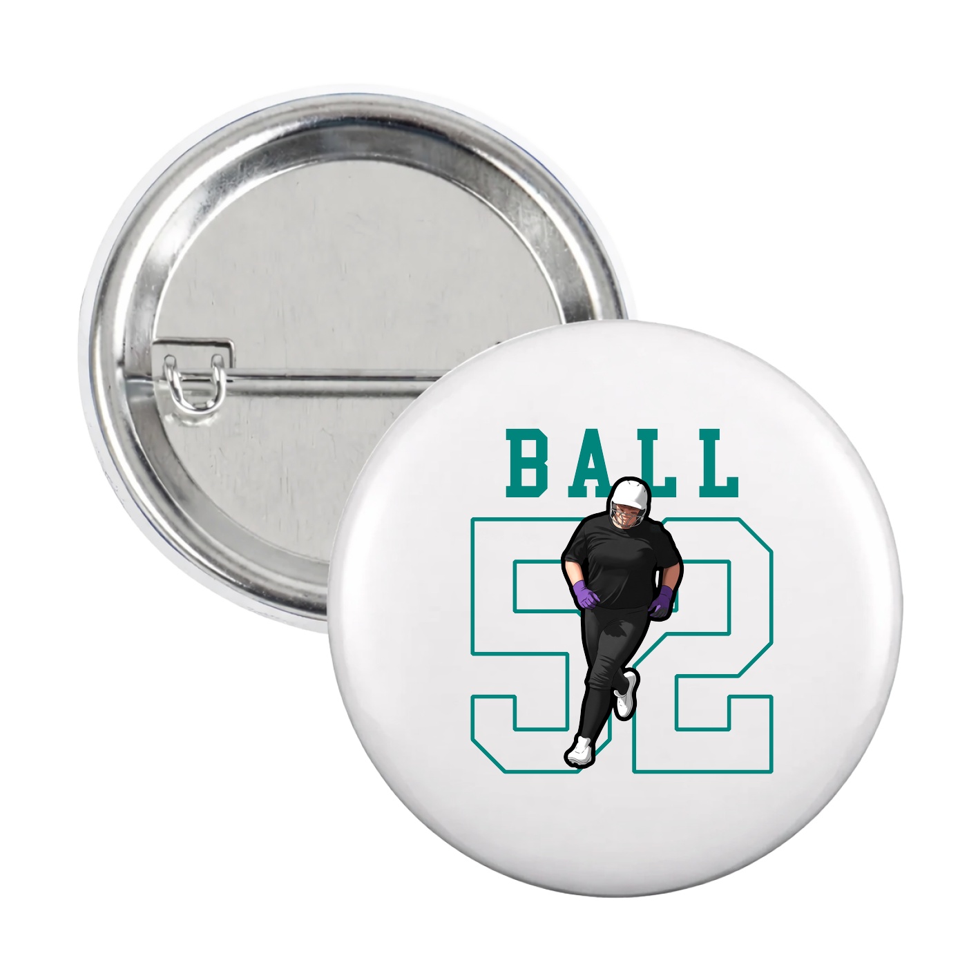 Game Day Button — Shirsey in White