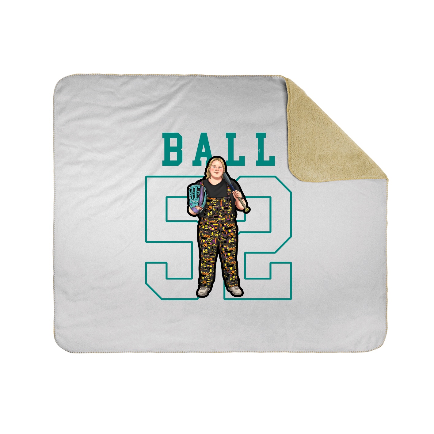 Throw Blanket — Shirsey in White