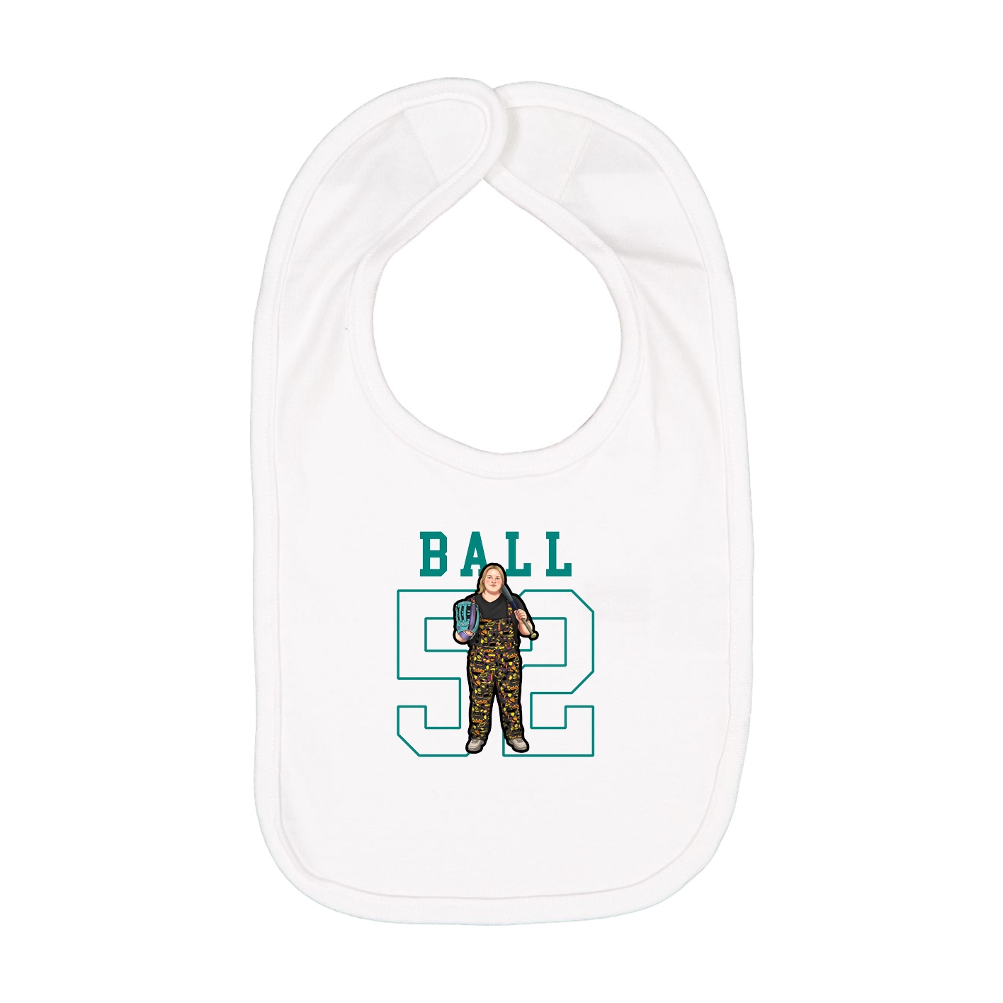 Infant Bib — Shirsey in White
