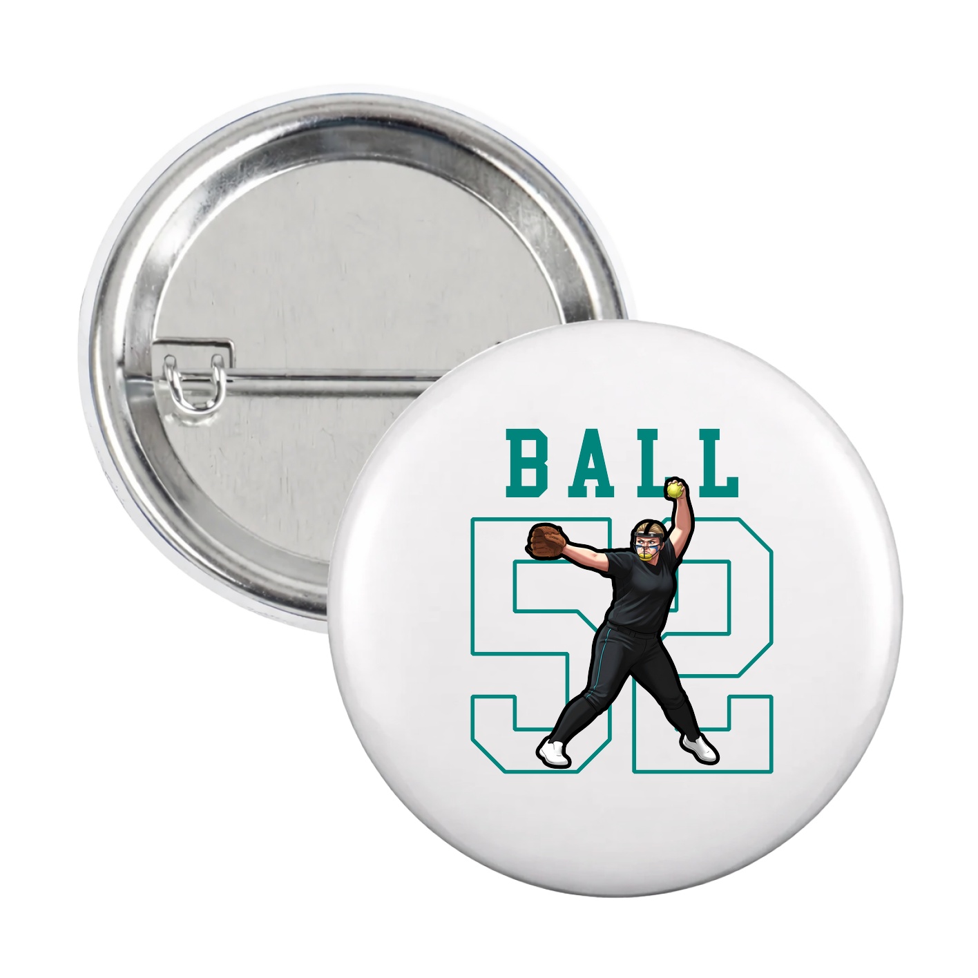 Game Day Button — Shirsey in White