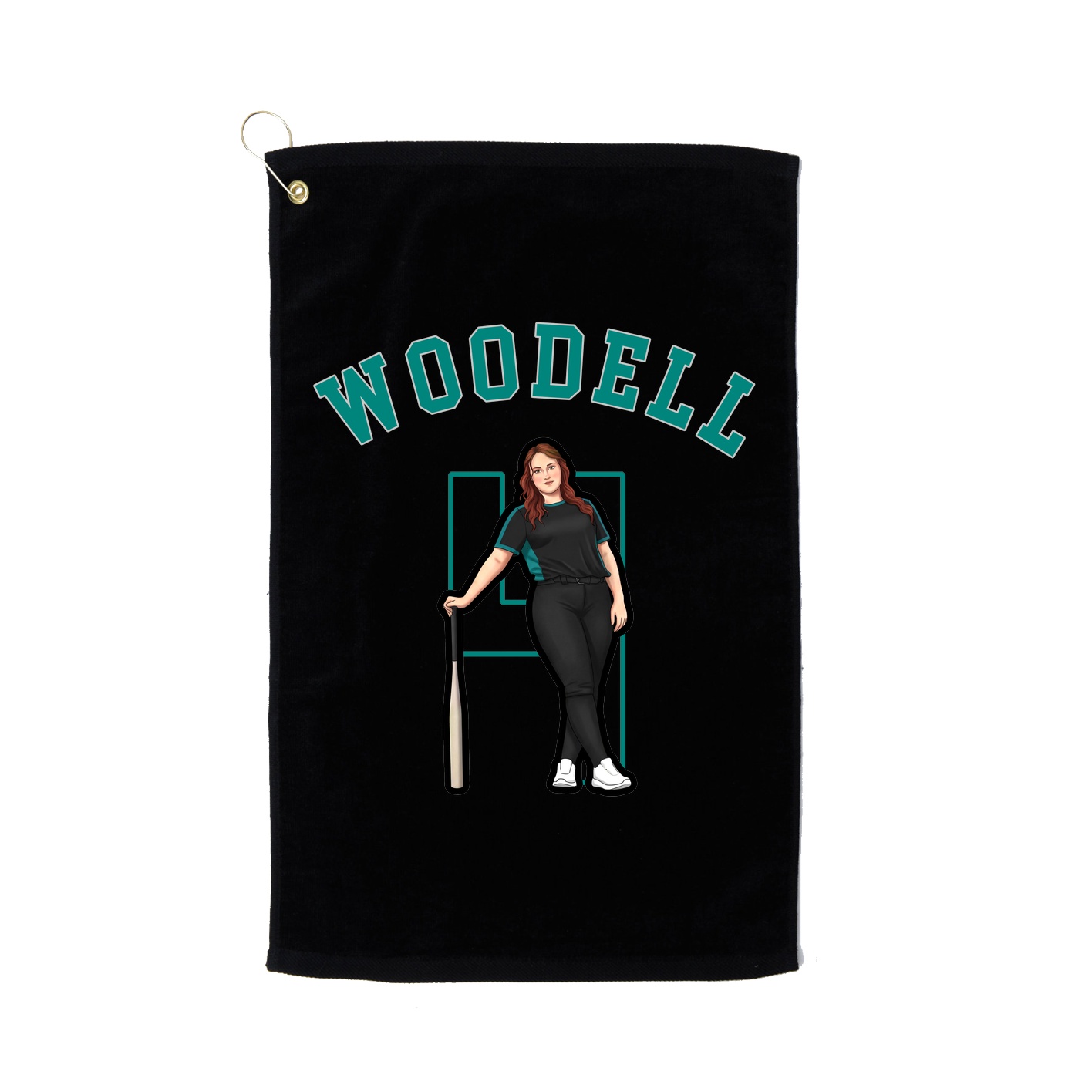 Golf Towel — Shirsey Arch in Black