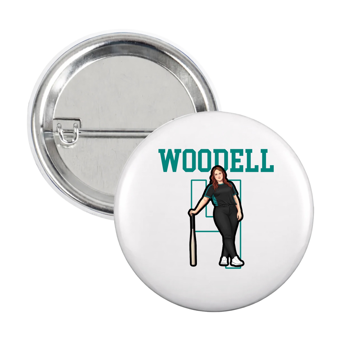 Game Day Button — Shirsey in White