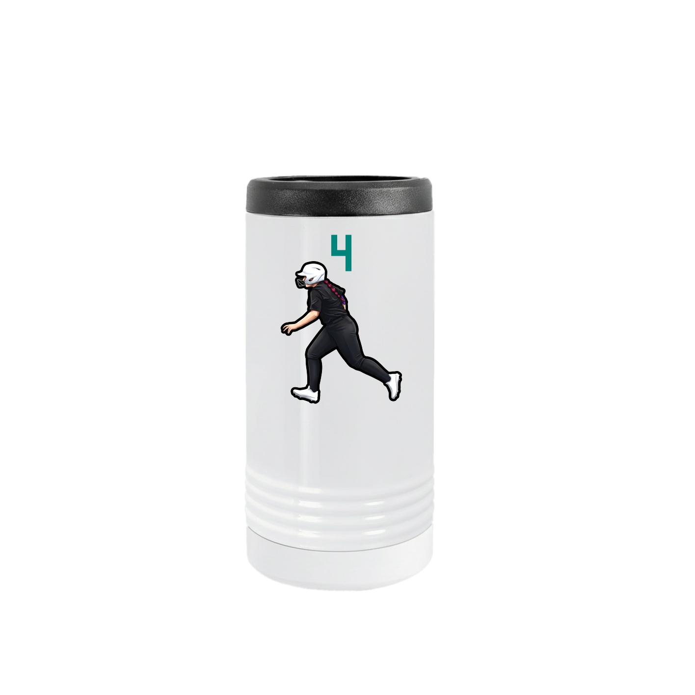 Slim Beverage Holder — Number Top in White