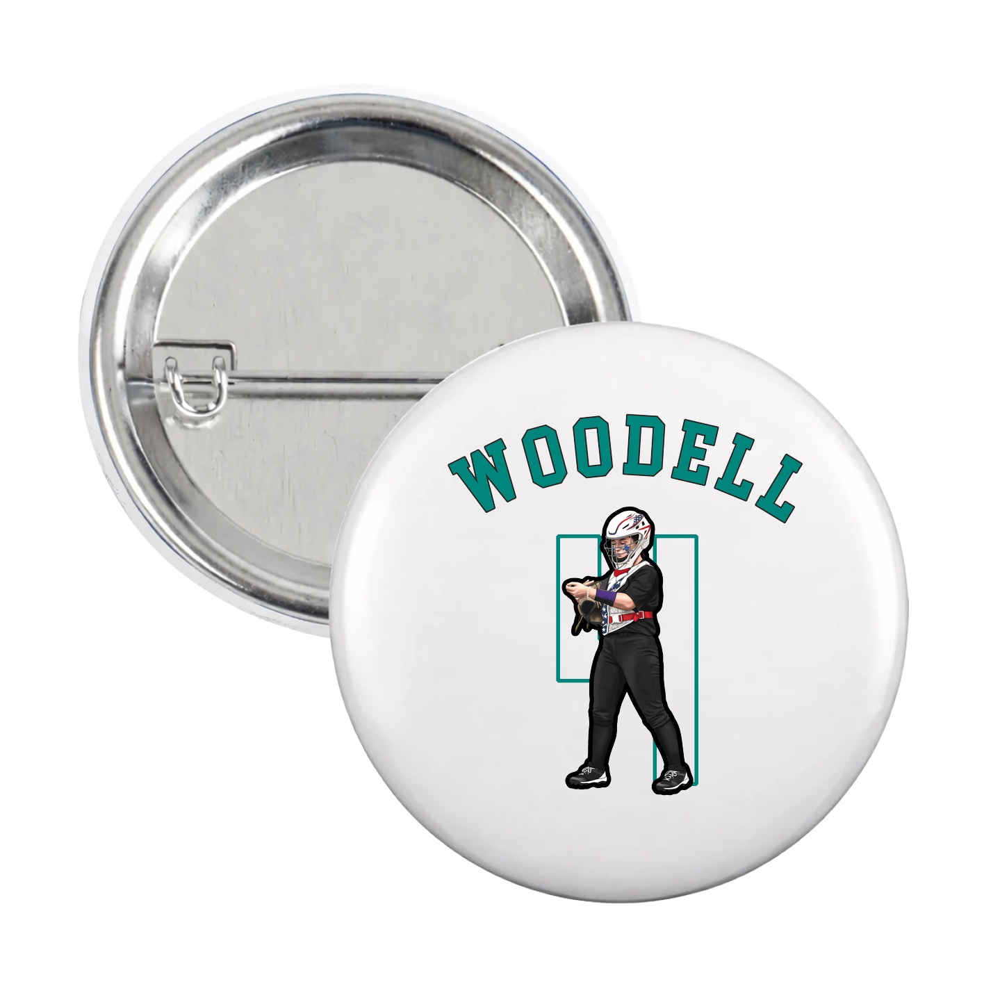 Game Day Button — Shirsey Arch in White