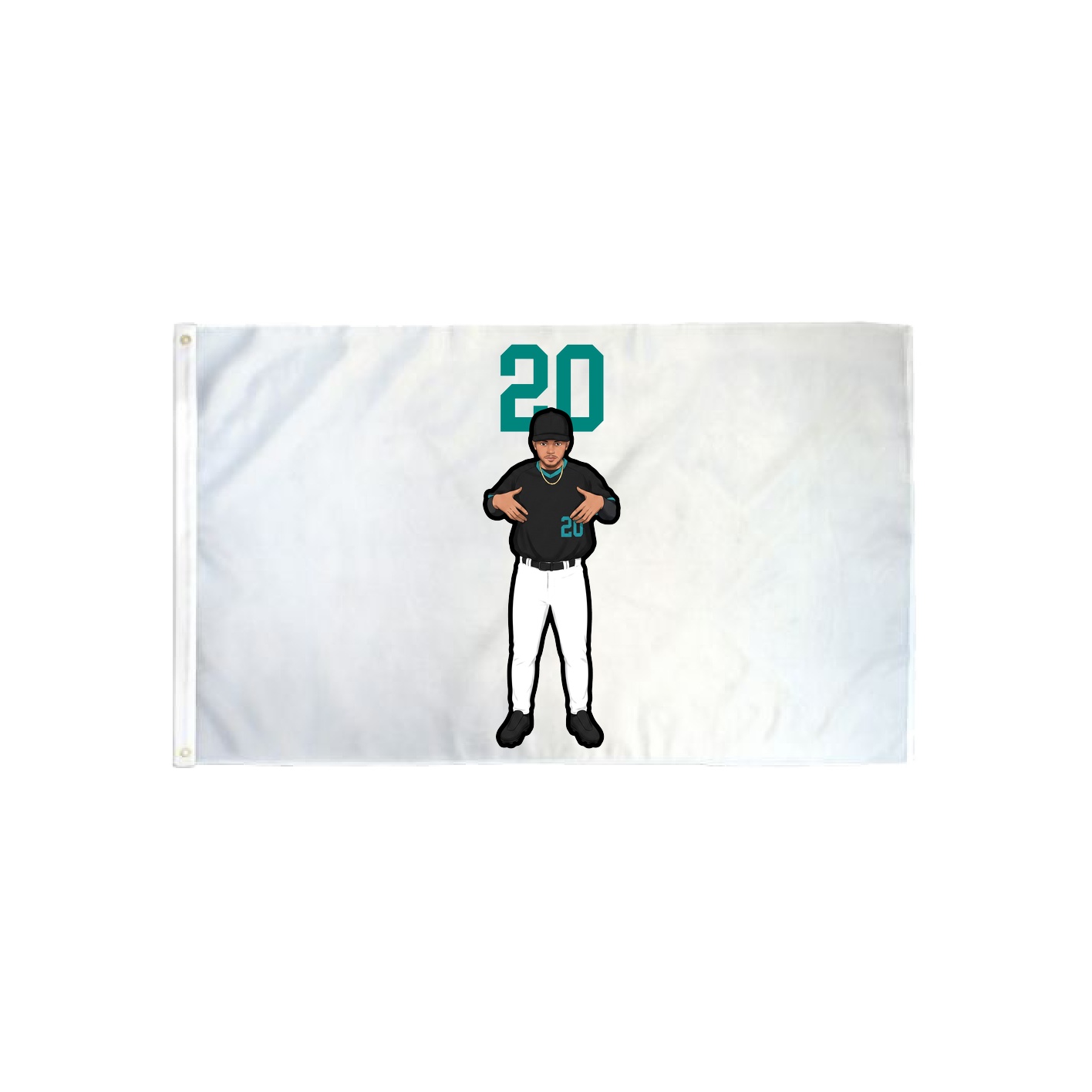 3x5 Flag — Number Top in Classic