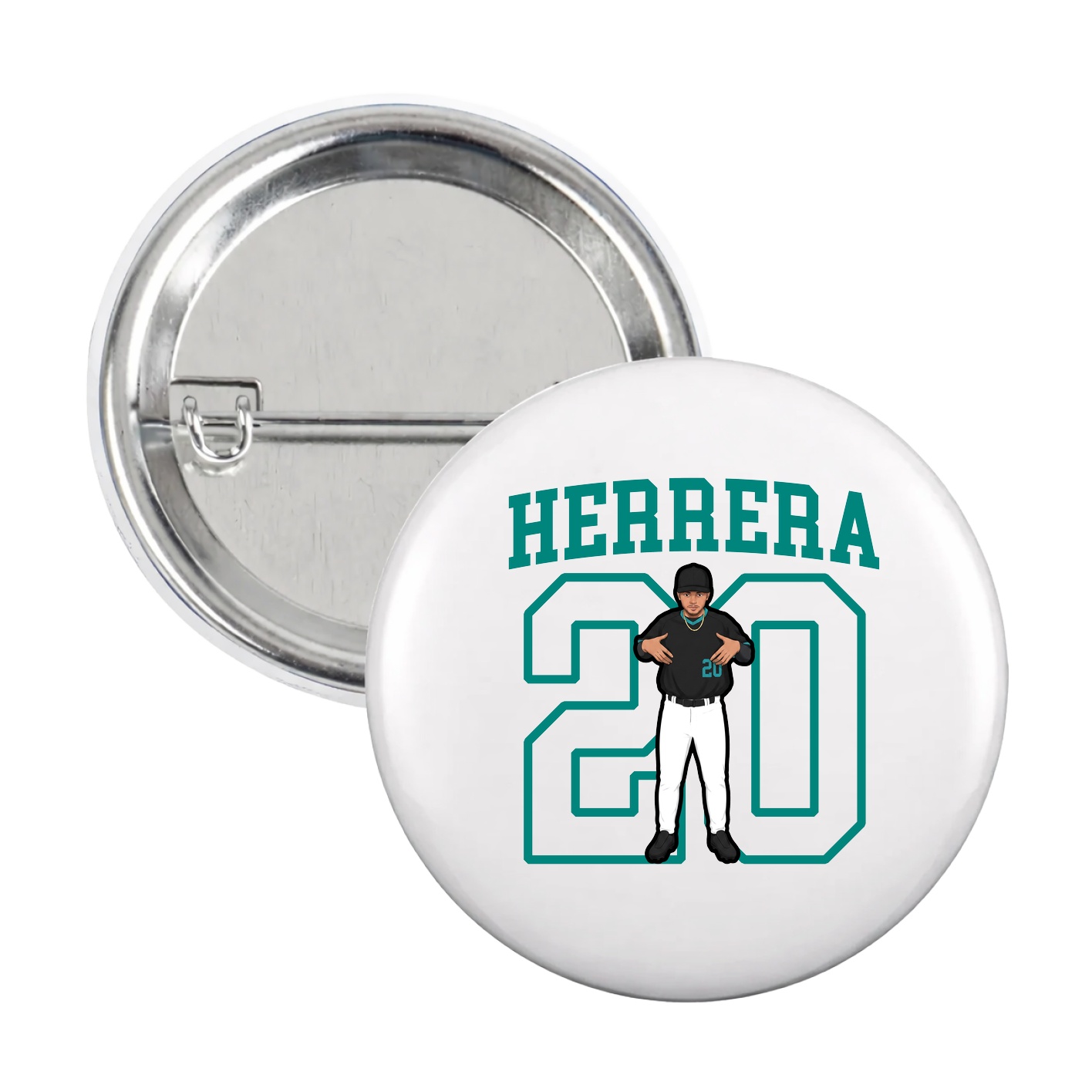Game Day Button — Shirsey in White