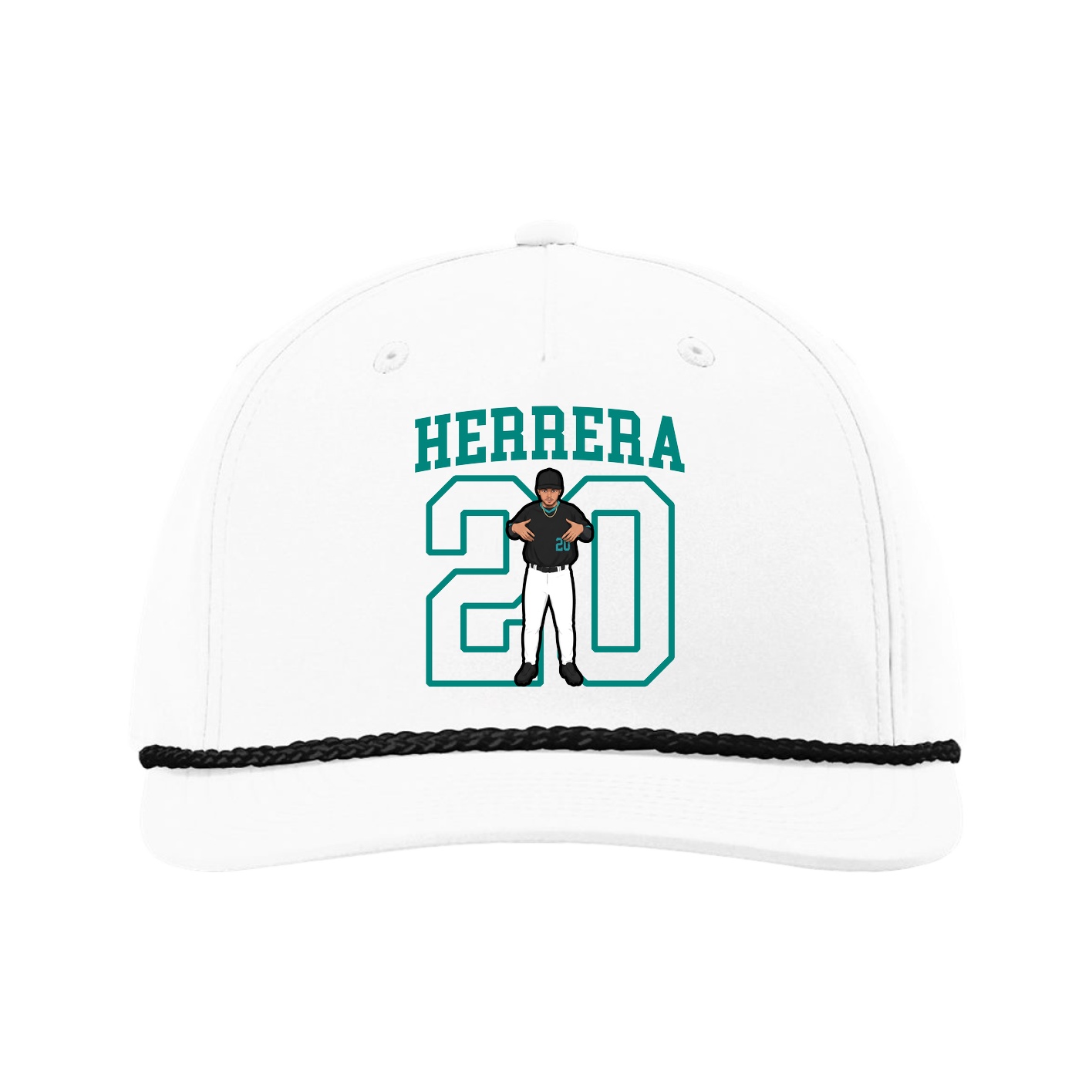 Five-Panel Classic Rope Cap — Shirsey in White