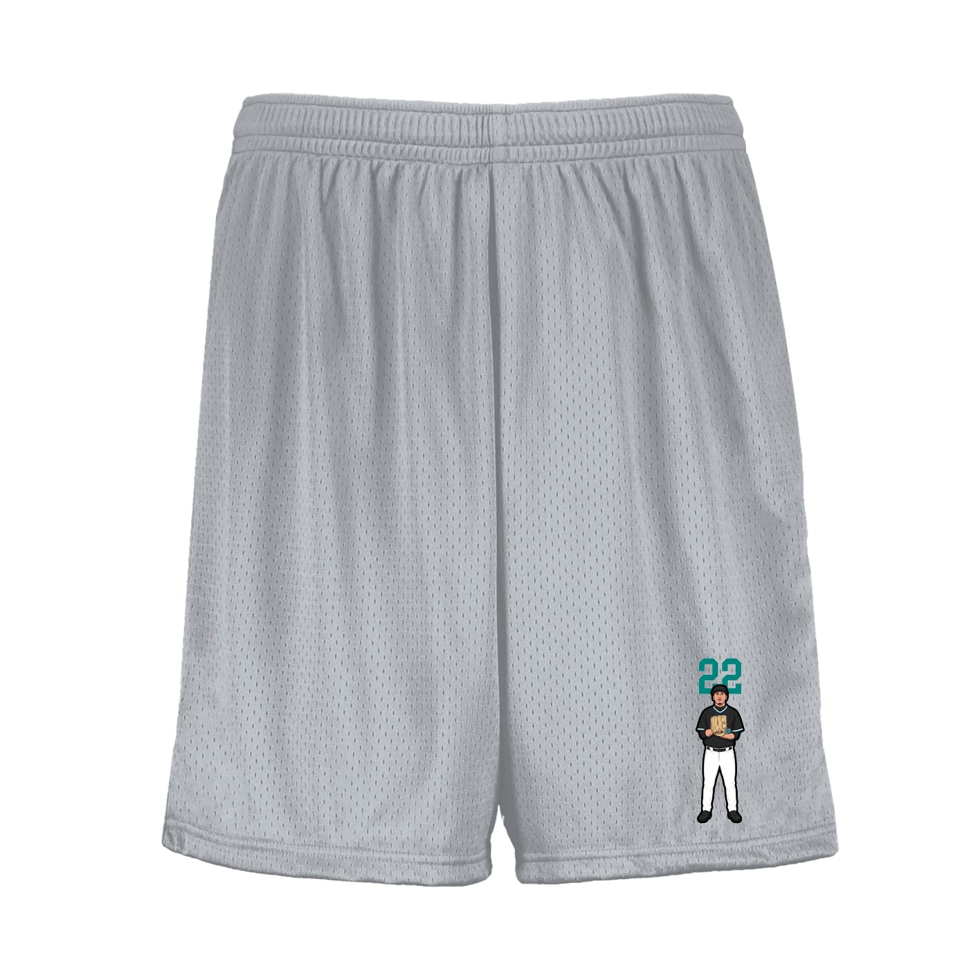 Shorts — Number Top in Silver