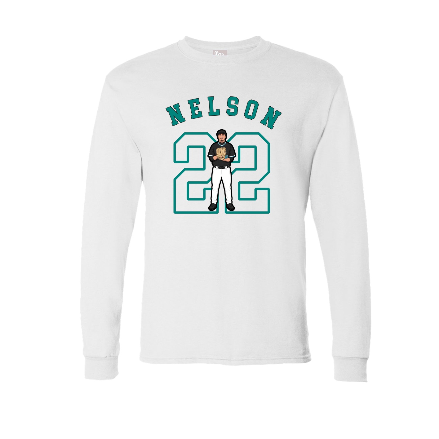 Long Sleeve Tee — Shirsey Arch in White