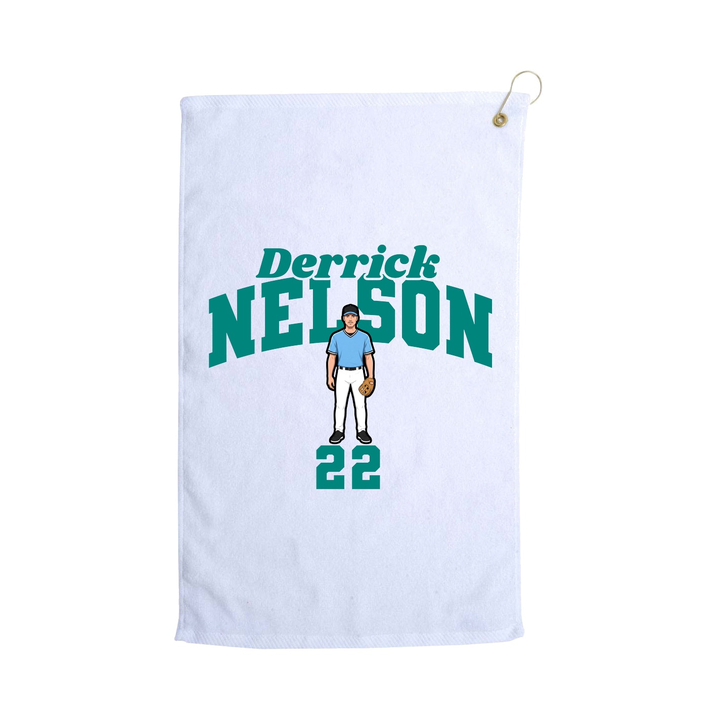 Golf Towel — Signature Arch in White