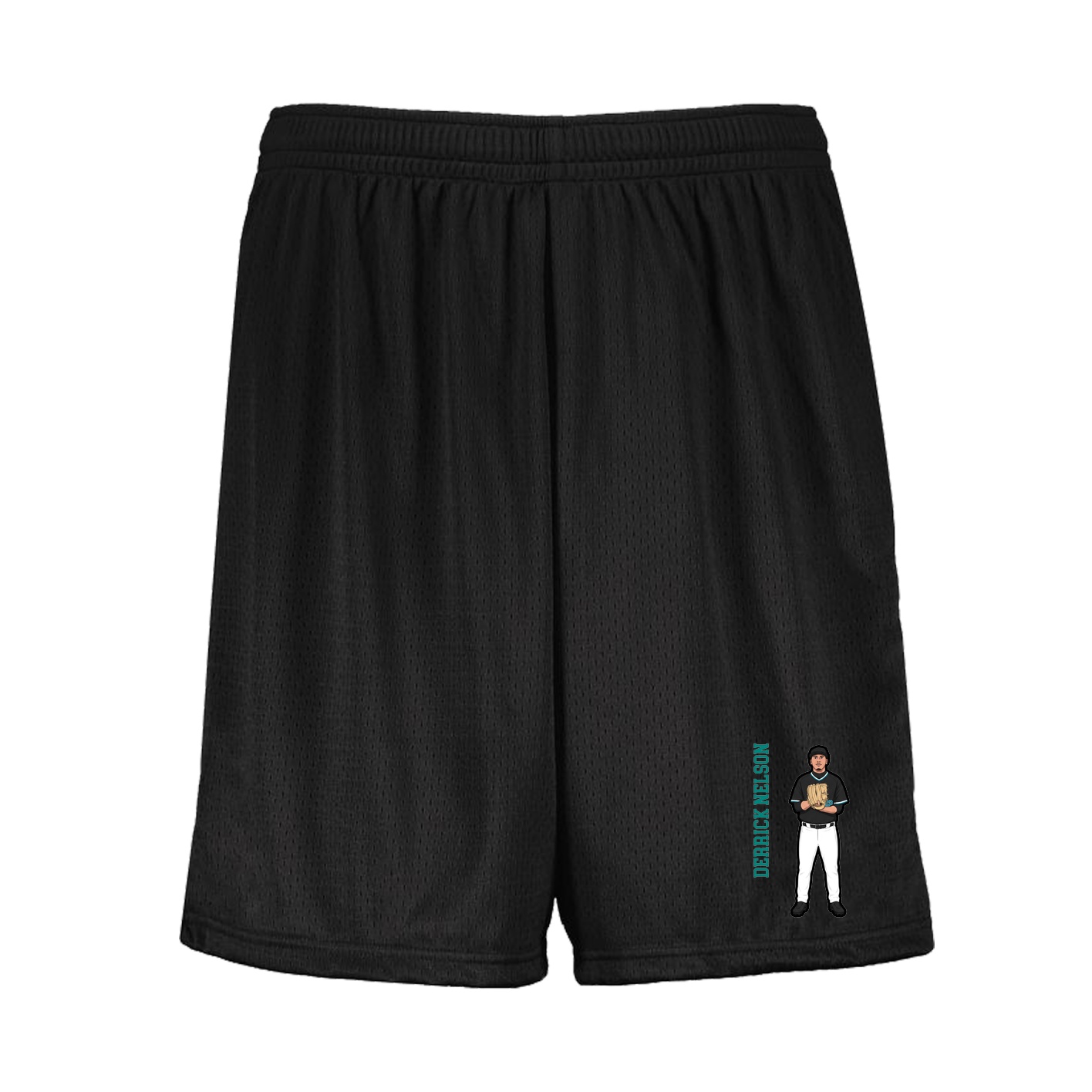 Shorts — Name Vertical in Black