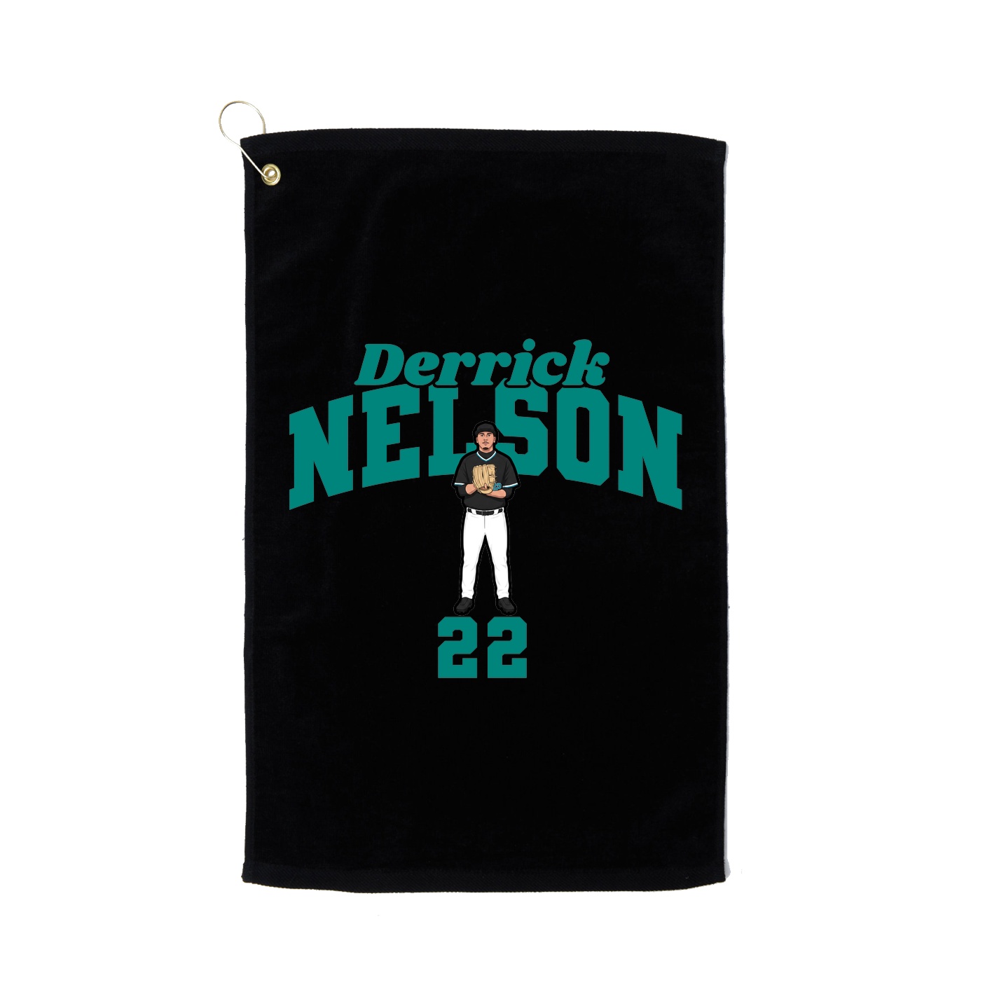 Golf Towel — Signature Arch in Black