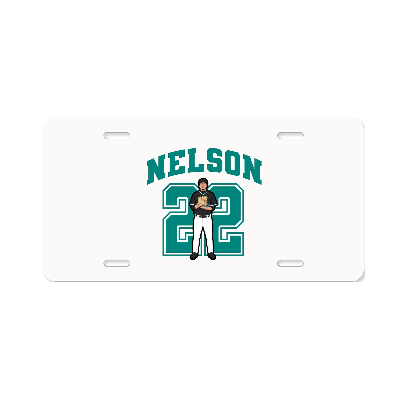 License Plate — Number in Classic