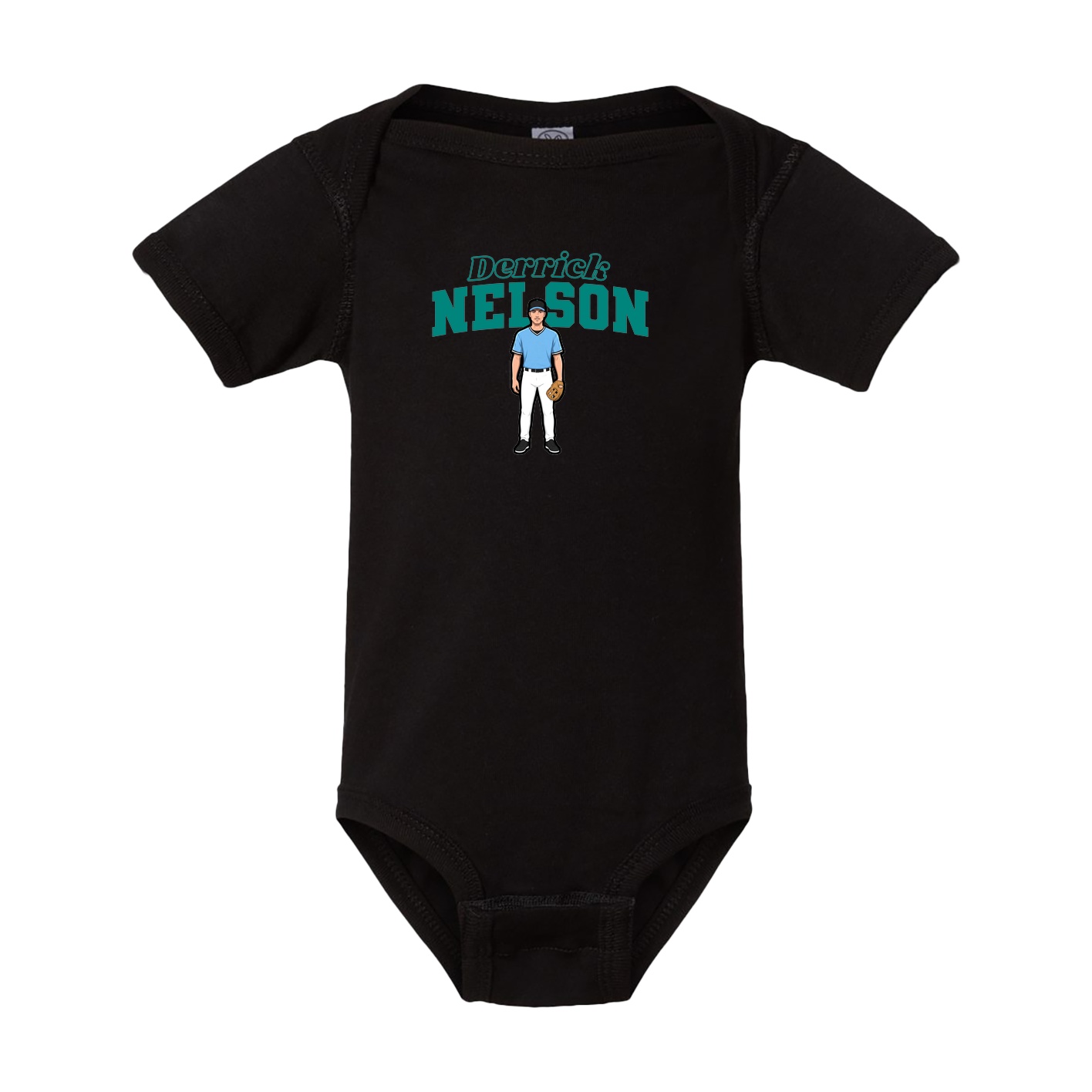 Baby Onesie — Name Arch in Black