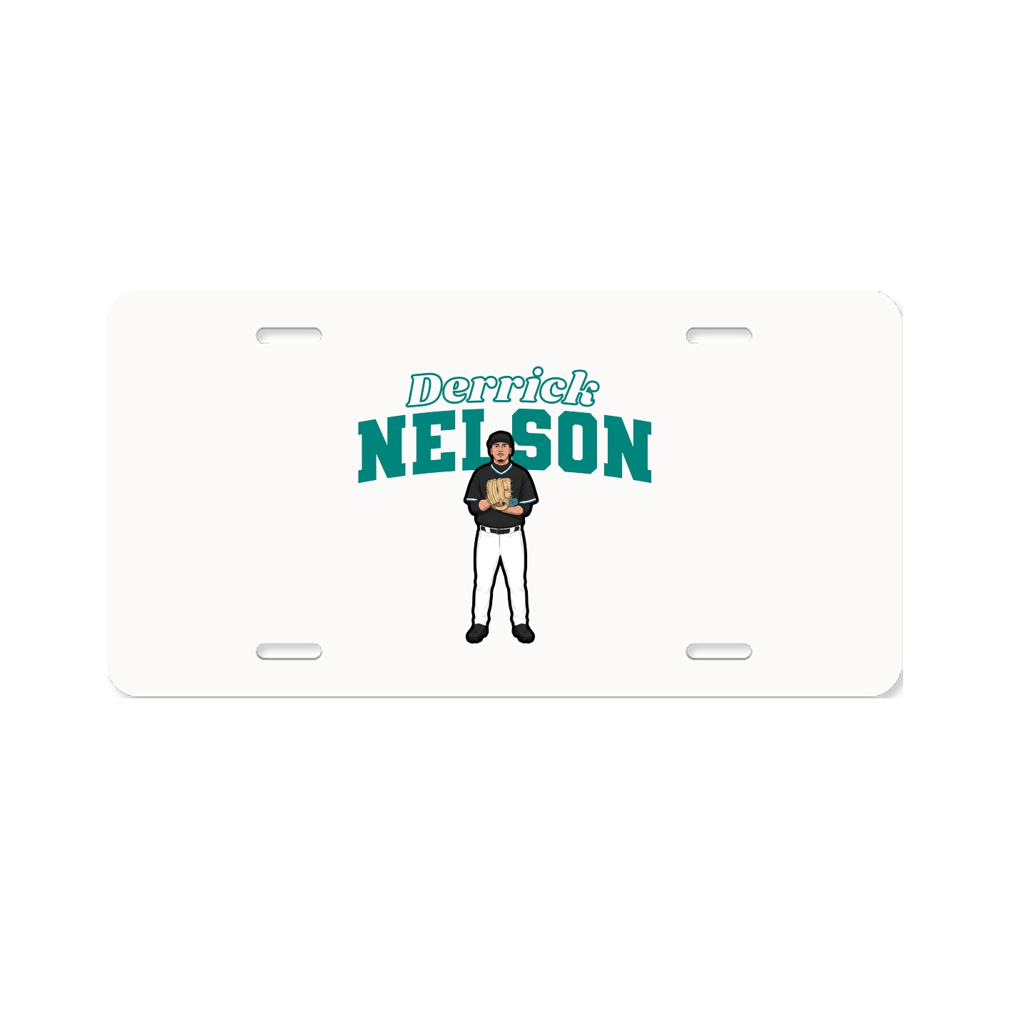 License Plate — Name Arch in Classic