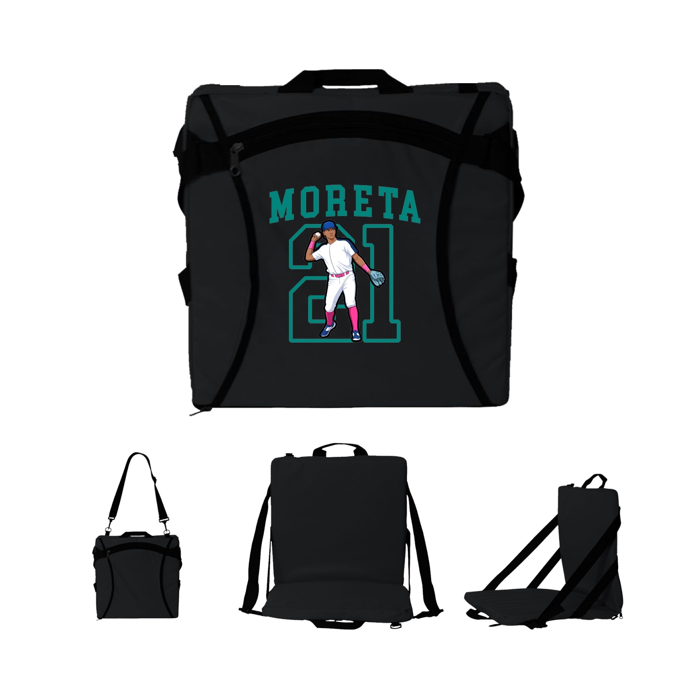 Folding Stadium Seat — Shirsey in Black