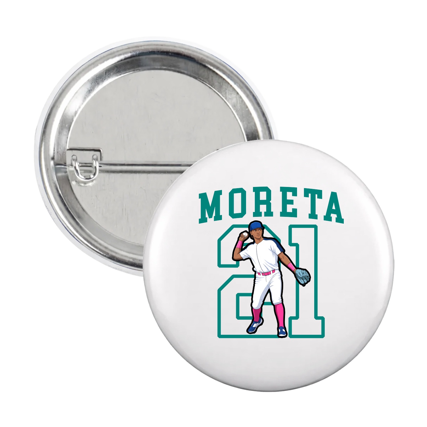 Game Day Button — Shirsey in White