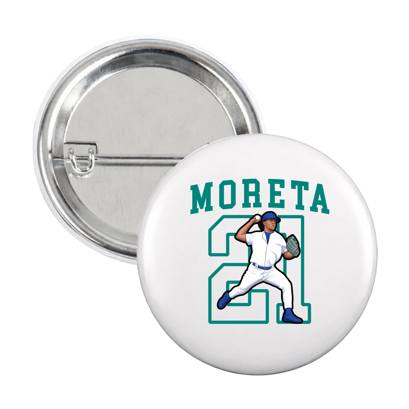 Game Day Button — Shirsey in White