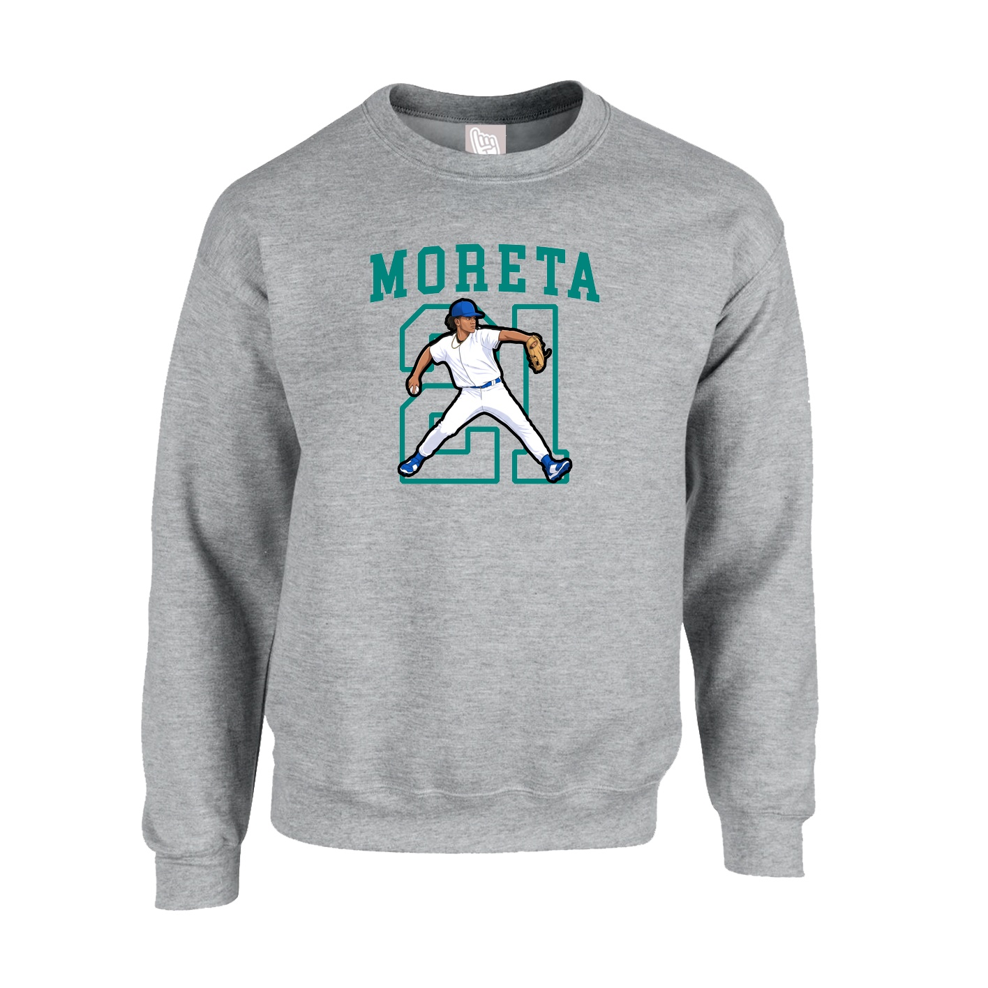 Fleece Crew — Shirsey in Grey