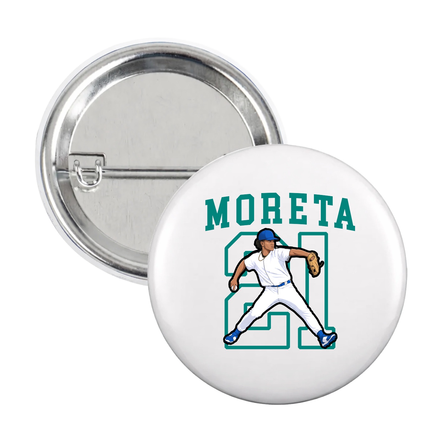 Game Day Button — Shirsey in White