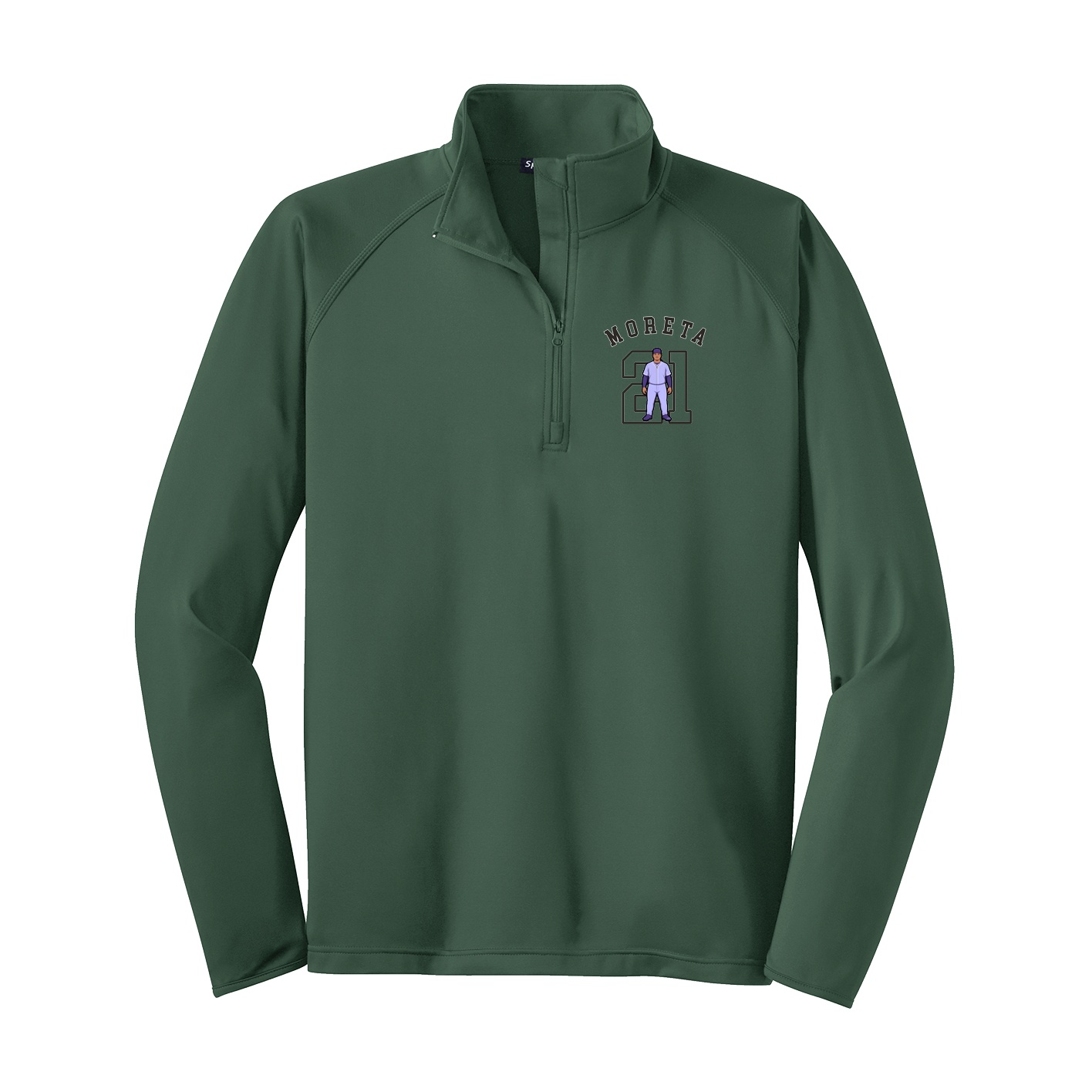 Q-Zip Pullover — Shirsey Arch in Green