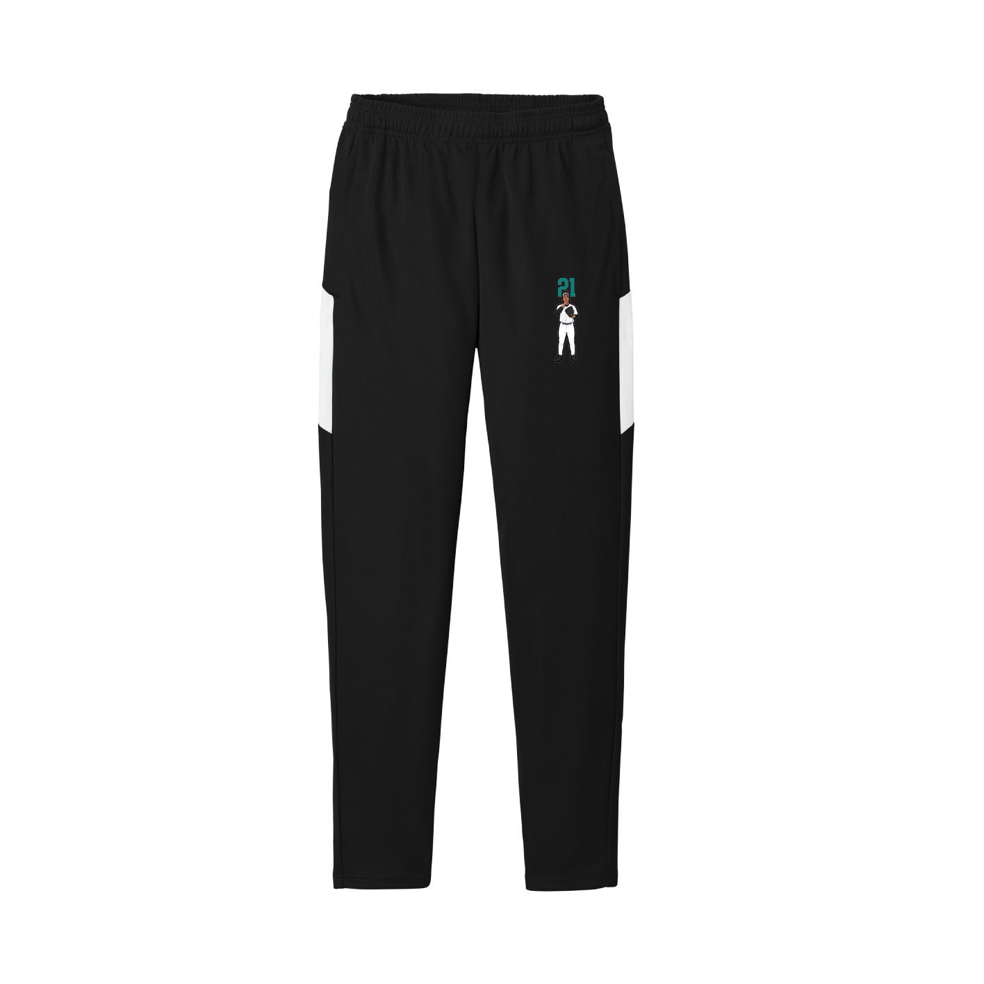 Team Travel Pant — Number Top in Black/White