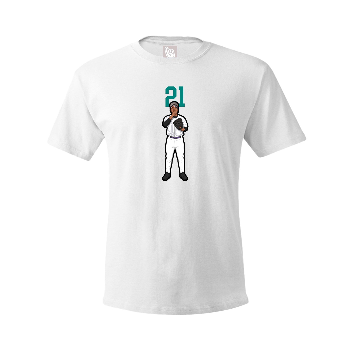 Tee — Number Top in White