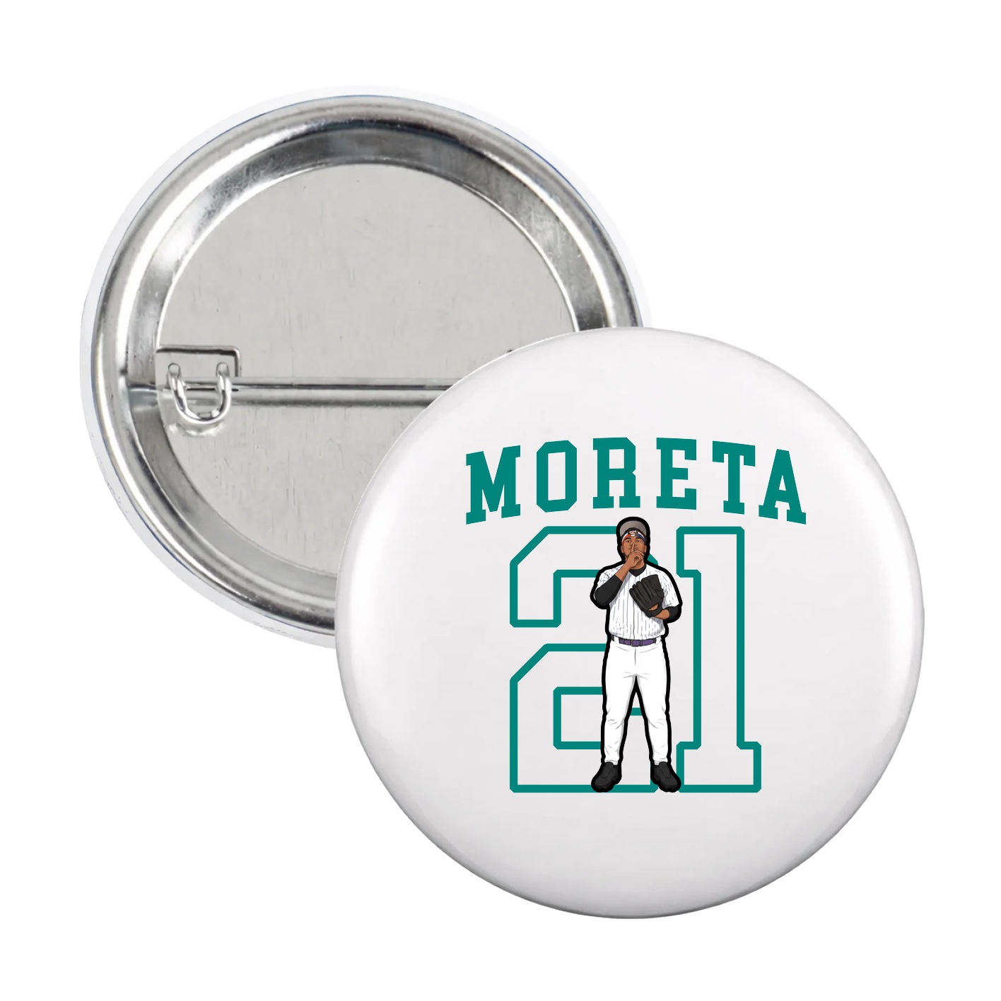Game Day Button — Shirsey in White