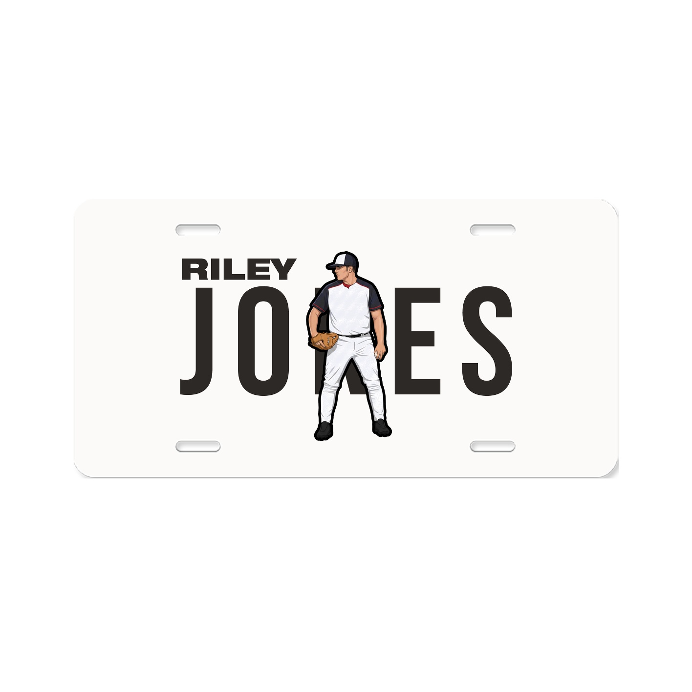 License Plate — Player Name in Classic