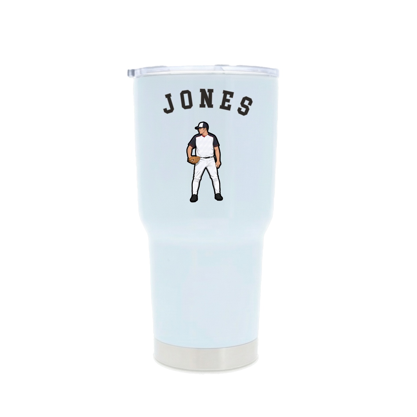 30oz Stainless Steel Tumbler — Shirsey Arch in White