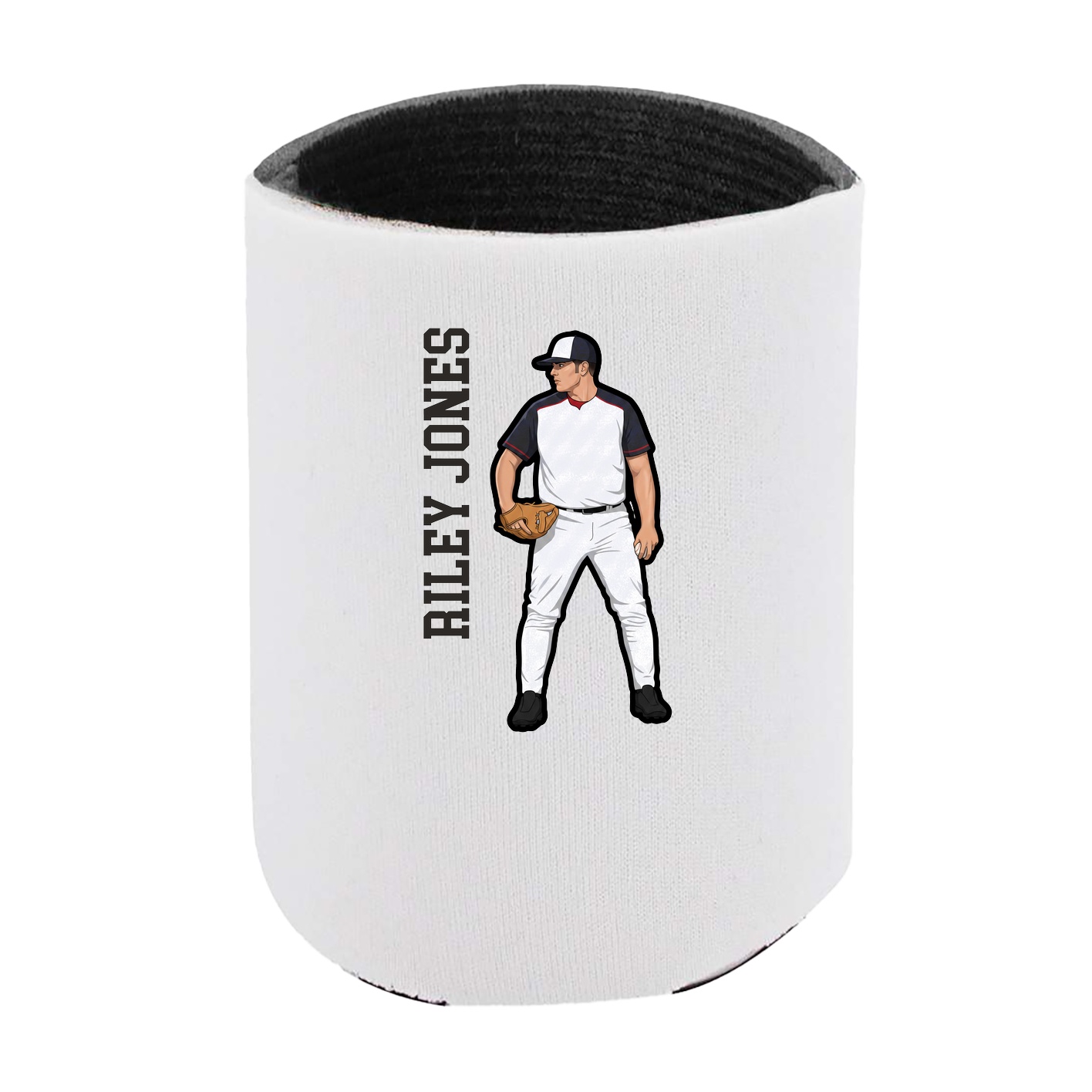 Can Holder — Name Vertical in White