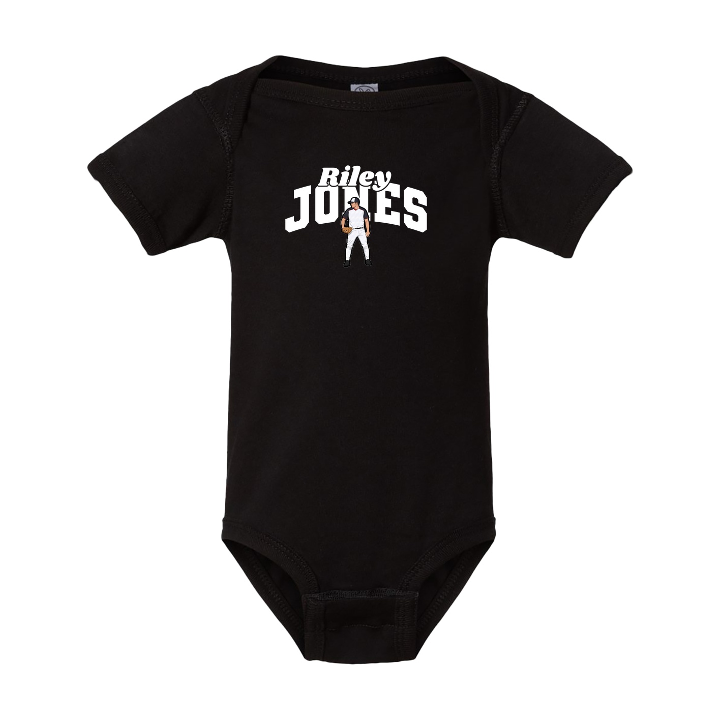 Baby Onesie — Signature Arch in Black